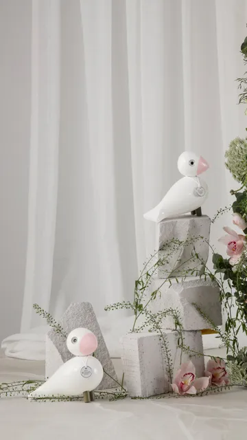 Kay Bojesen 鸣鸟 Love - 白色_粉色 - Kay Bojesen Denmark