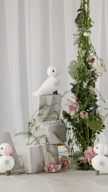 Kay Bojesen 鸣鸟 Love - 白色_粉色 - Kay Bojesen Denmark
