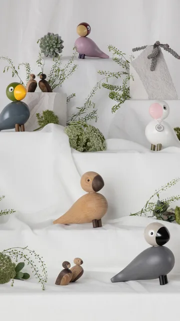 Kay Bojesen 鸣鸟 Love - 白色_粉色 - Kay Bojesen Denmark
