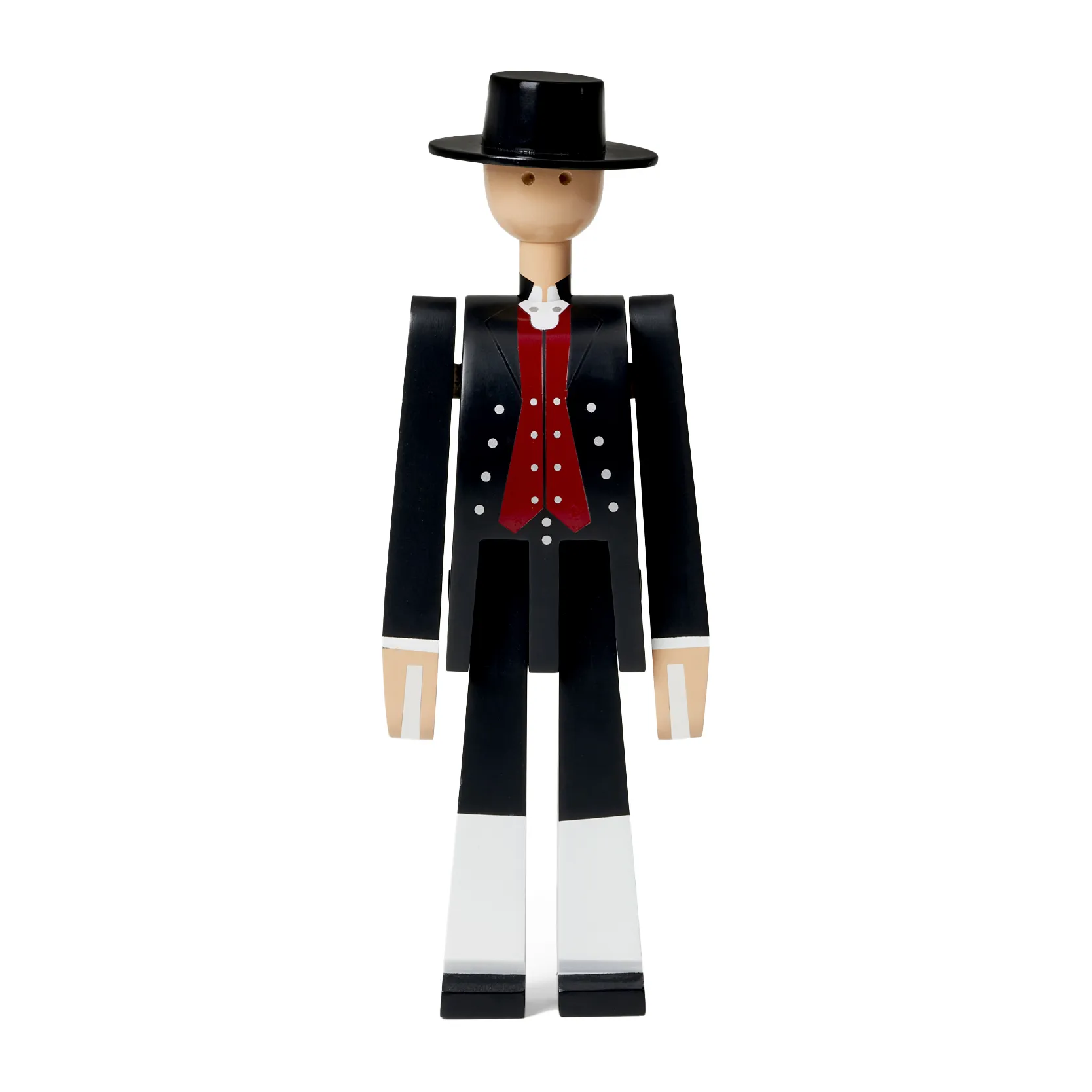 Kay Bojesen man in Norwegian folk costume, 黑色-红色-白色 Kay Bojesen Denmark