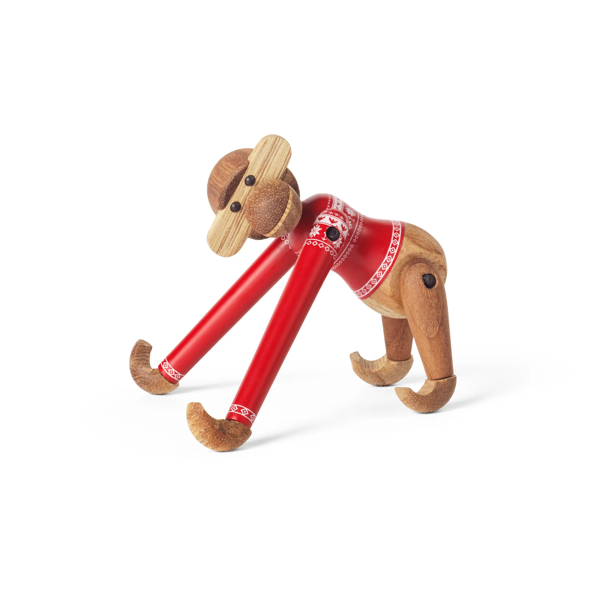 Kay Bojesen monkey mini Christmas Jumper 2024, Teak-Limba Kay Bojesen Denmark