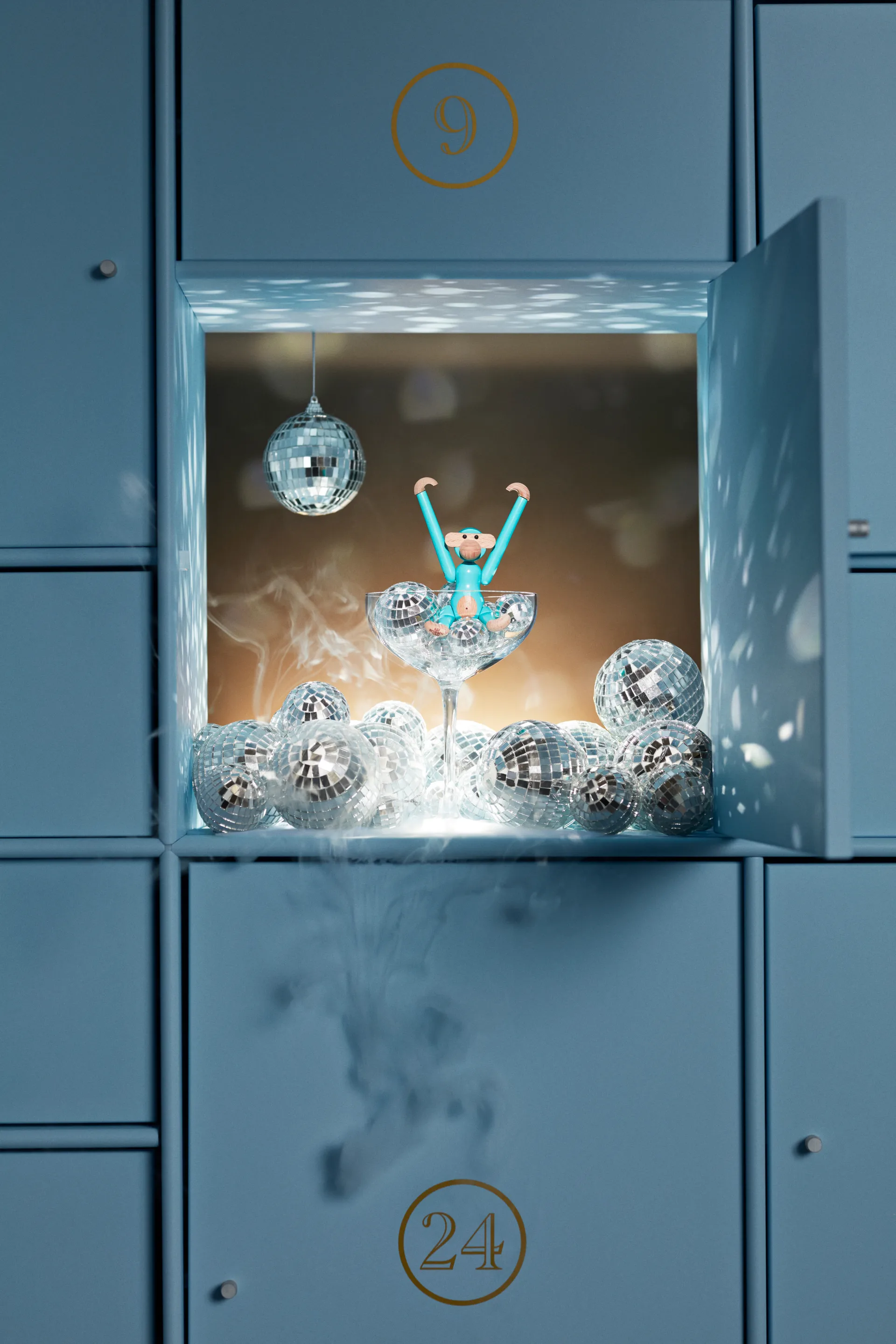 Kay Bojesen monkey mini, 松石绿 Kay Bojesen Denmark