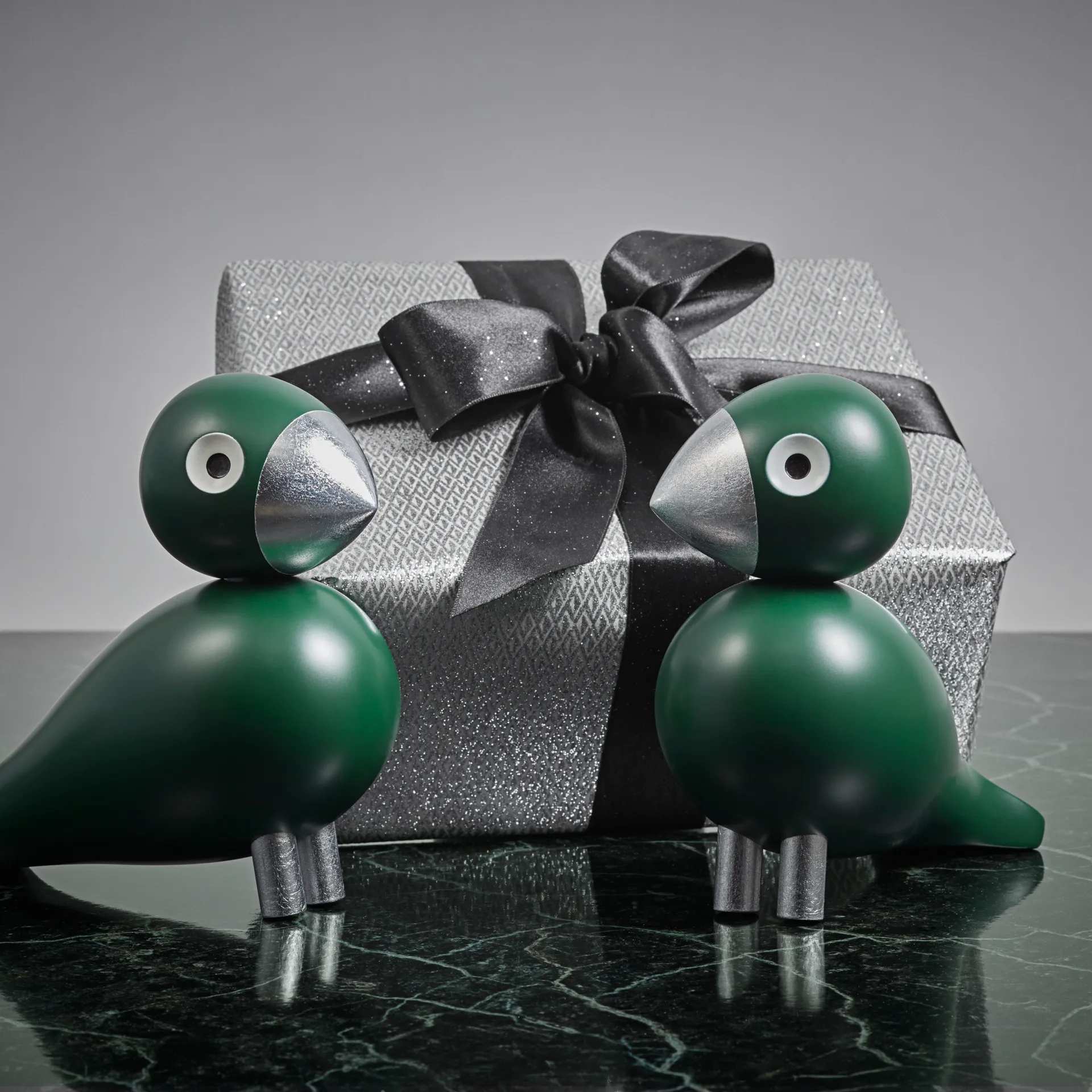 Kay Bojesen song bird Georg, 绿色-银色 Kay Bojesen Denmark