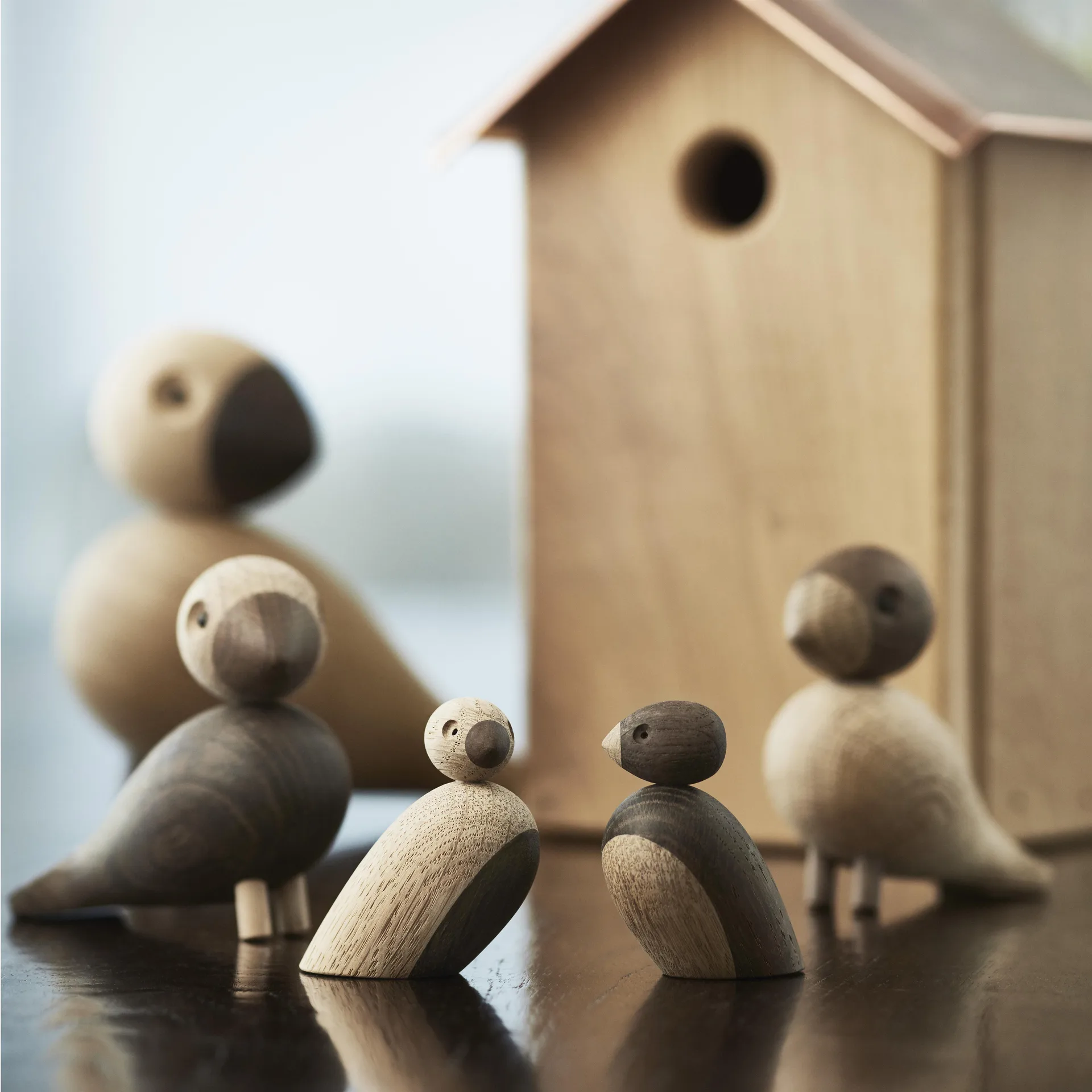 Kay Bojesen sparrows 两件套装, oak Kay Bojesen Denmark