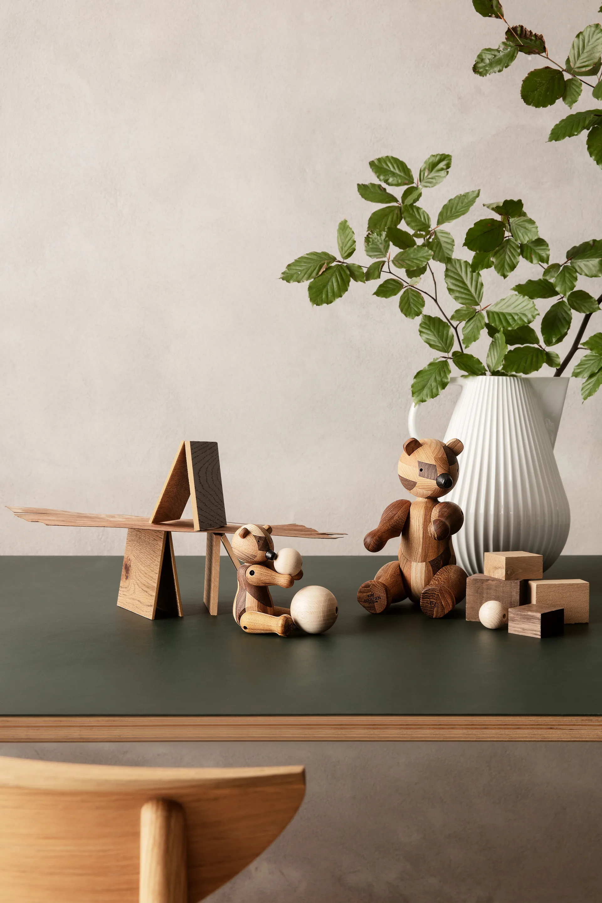 Kay Bojesen wooden bear anniversary edition mixed wood, Medium Kay Bojesen Denmark