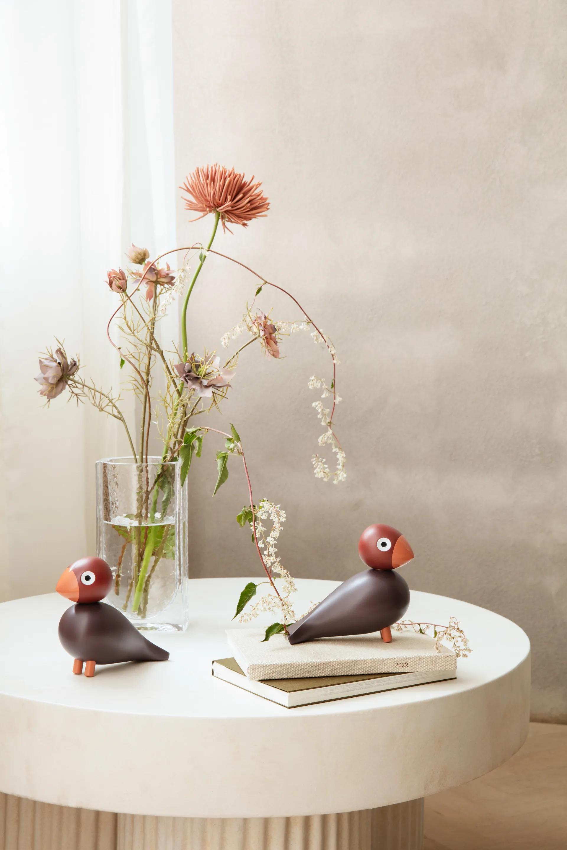 Kay Bojesen Year Bird 2022 song bird Poppy, 酒红色 红色 Kay Bojesen Denmark