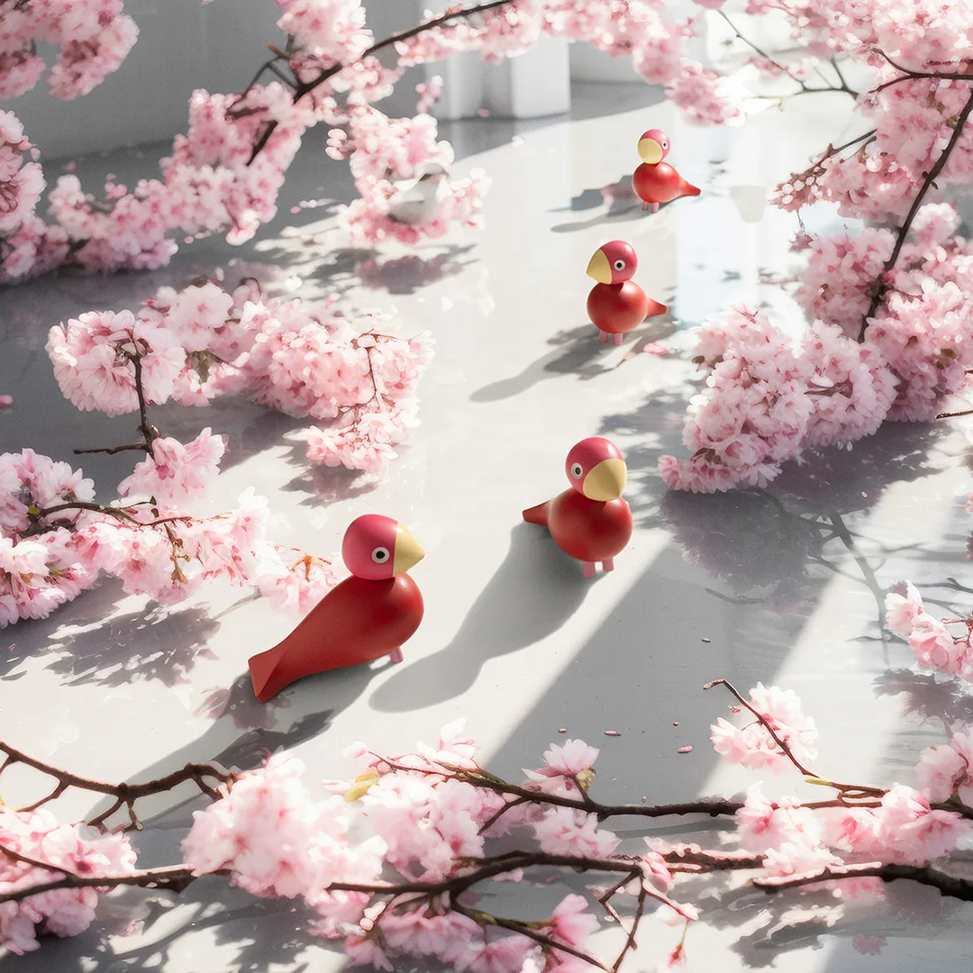 Kay Bojesen Year Bird 2024 Songbird Flora, 粉色 Kay Bojesen Denmark