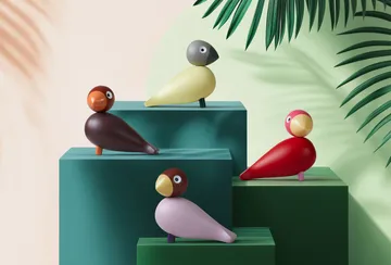 Kay Bojesen Year Bird 2025 Bella - 奶油色-灰色 - Kay Bojesen Denmark