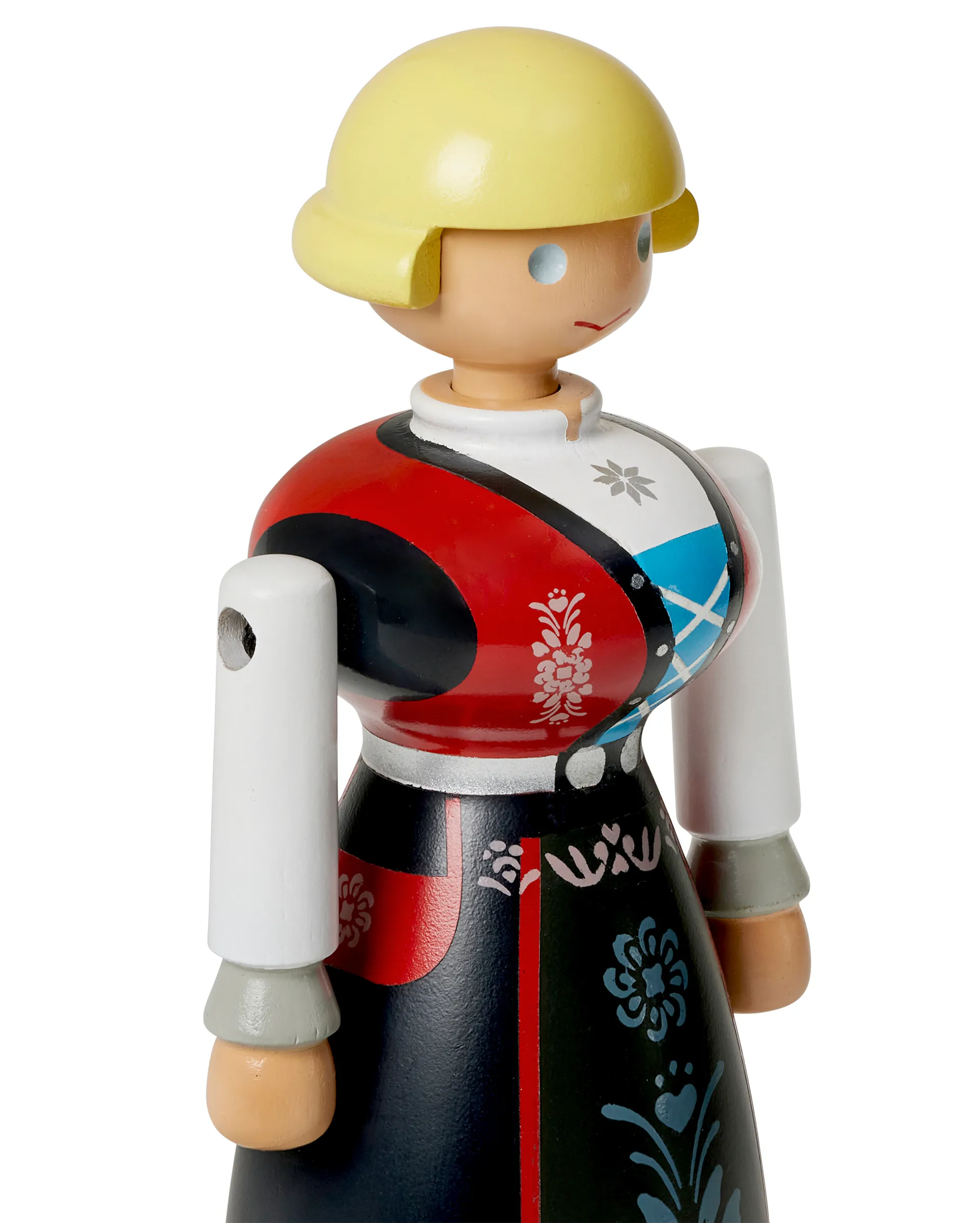 Kay Bojesen 挪威民俗服饰女性摆件, 黑色_红色_白色 Kay Bojesen Denmark