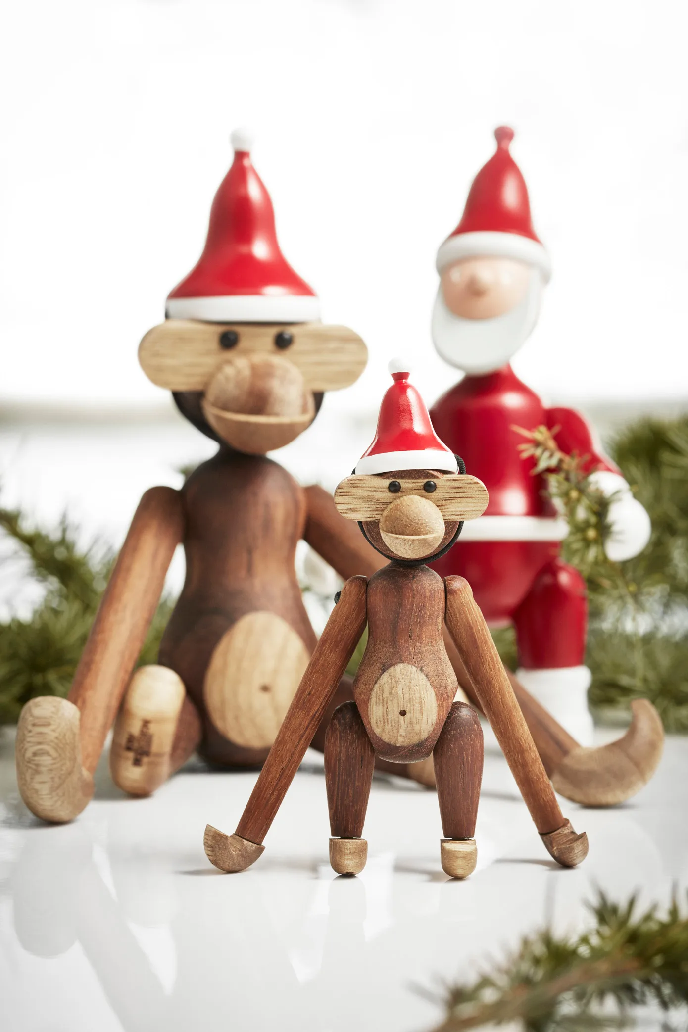 small monkey with Christmas hat,  Kay Bojesen Denmark