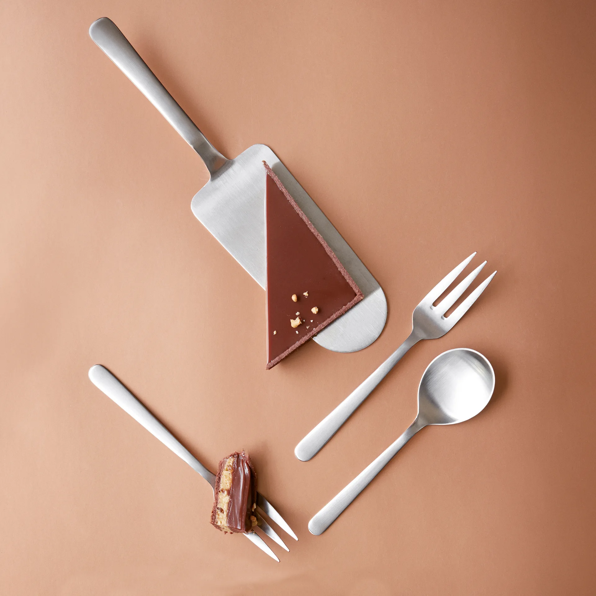 Grand Prix 蛋糕铲 22.5 cm, Matte steel Kay Bojesen