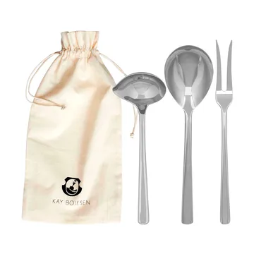 Grand Prix 餐具套装 3件 - Polished steel - Kay Bojesen
