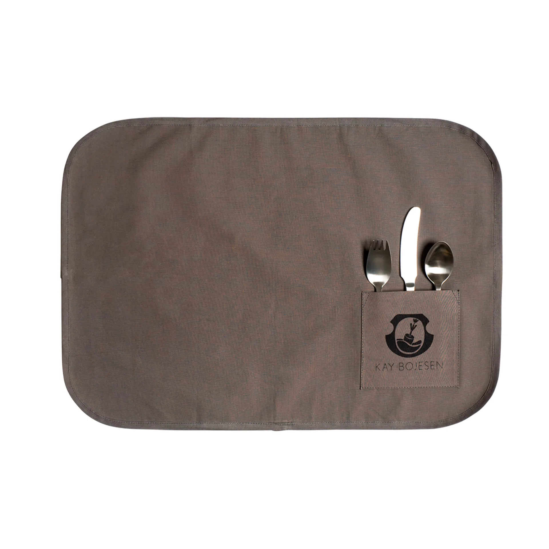 Grand Prix 儿童餐具 和 餐垫 4件, Polished steel Kay Bojesen