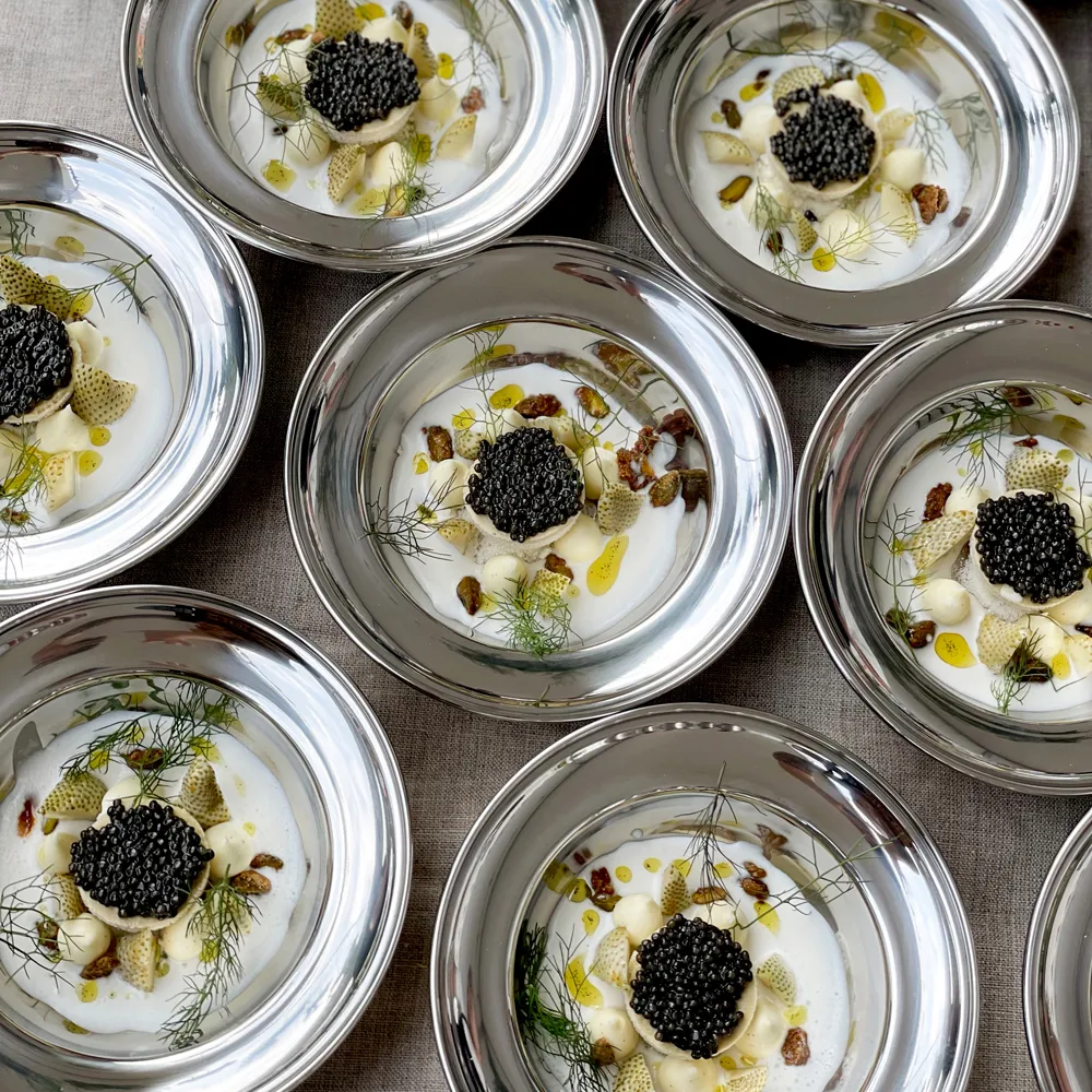 Kay Bojesen 盘子 steel Ø16.3 cm, Polished steel Kay Bojesen