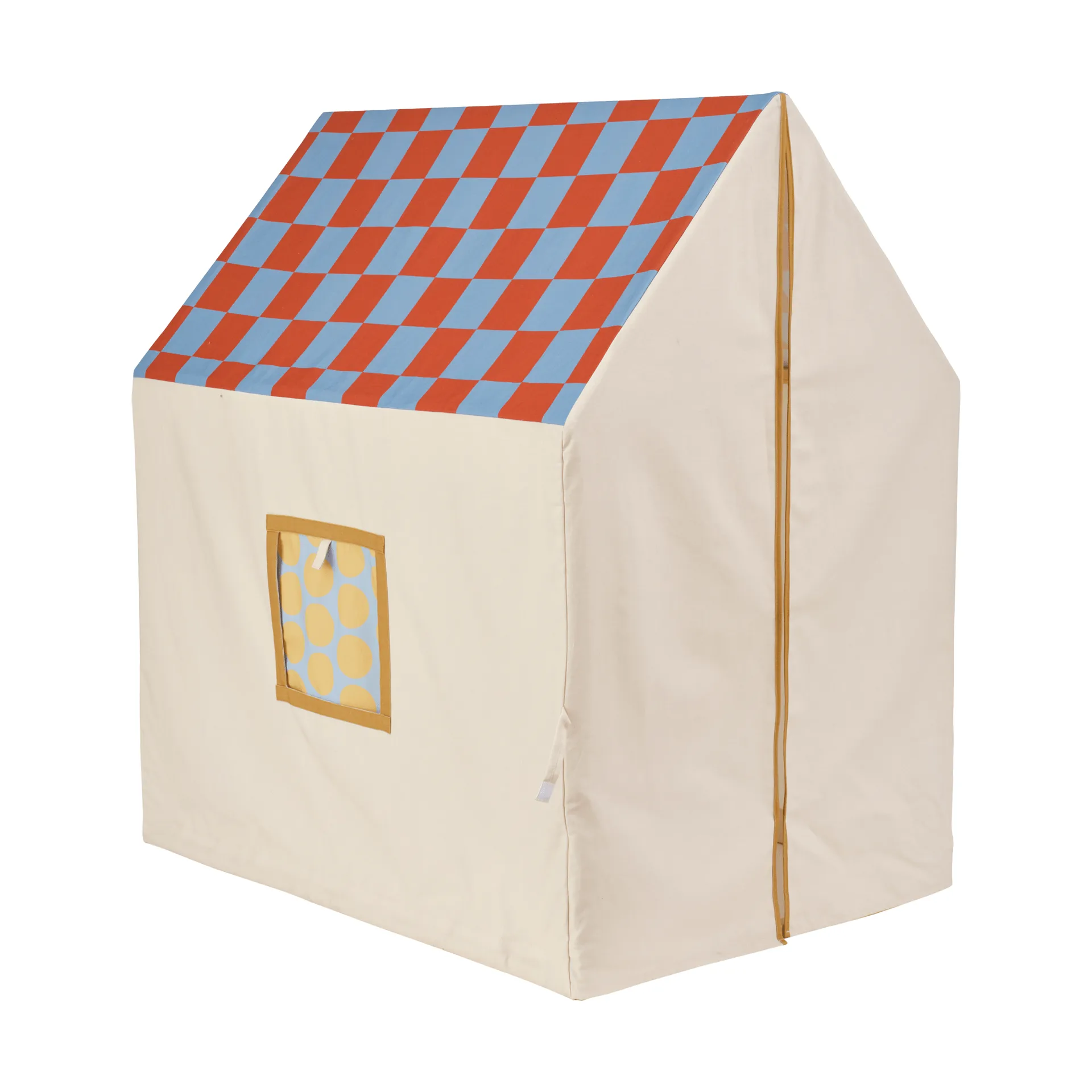 游戏小屋帐篷，110x80x124 cm, 鸽蓝 格纹 Kid's Concept
