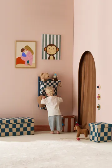 网格挂架置物架 - 水鸭蓝_40x19x60cm - Kid's Concept