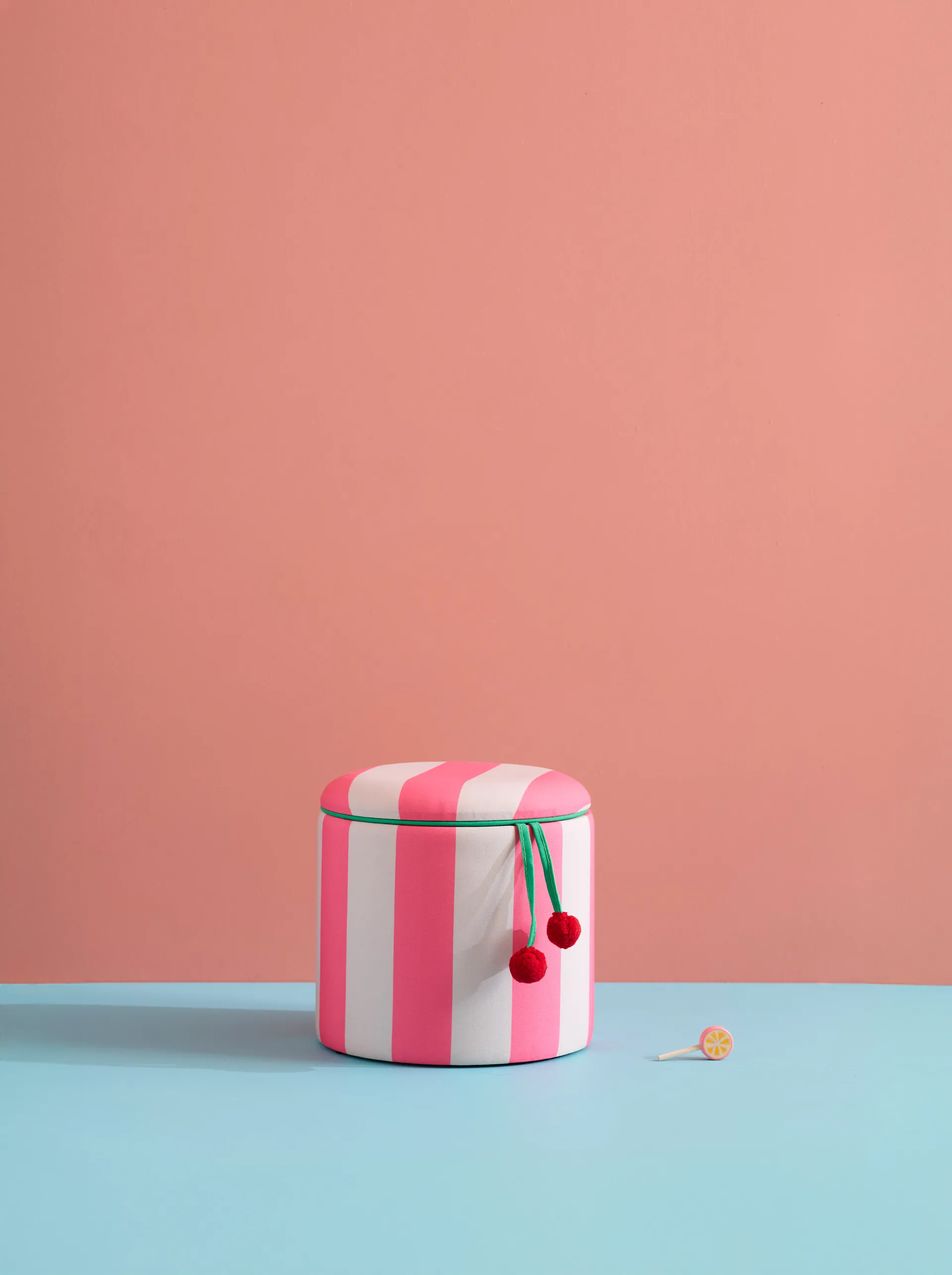 圆柱形储物蒲团坐墩, 粉色_Ø40x30.5cm Kid's Concept