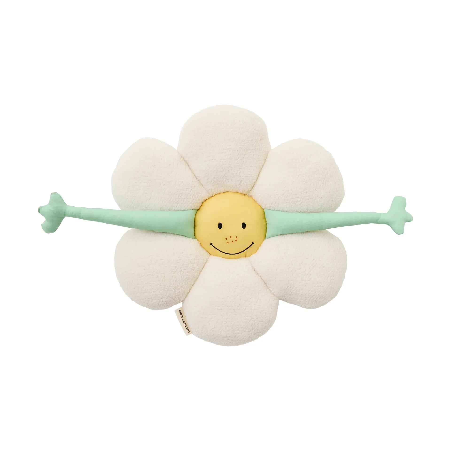 Flower 花朵靠垫, 白色_绿色_黄色 Kid's Concept