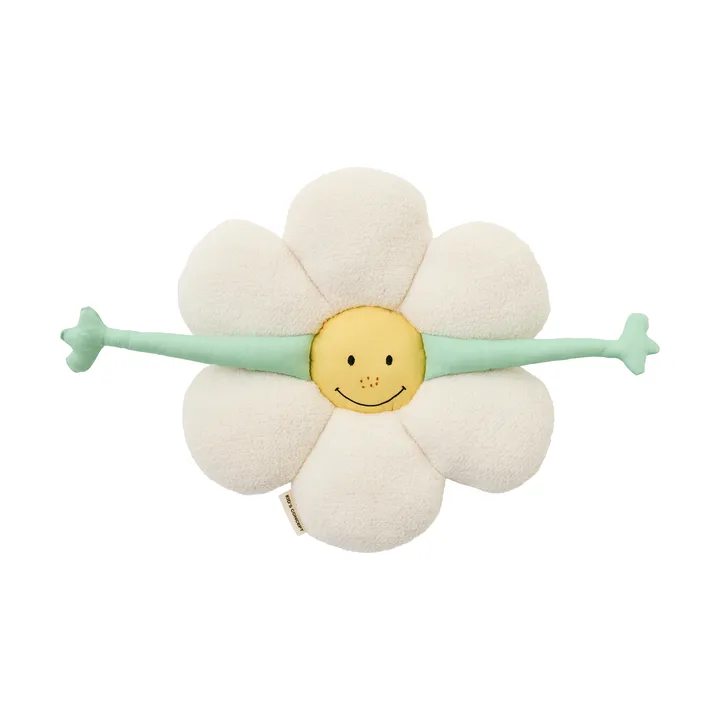 Flower 花朵靠垫 - 白色_绿色_黄色 - Kid's Concept
