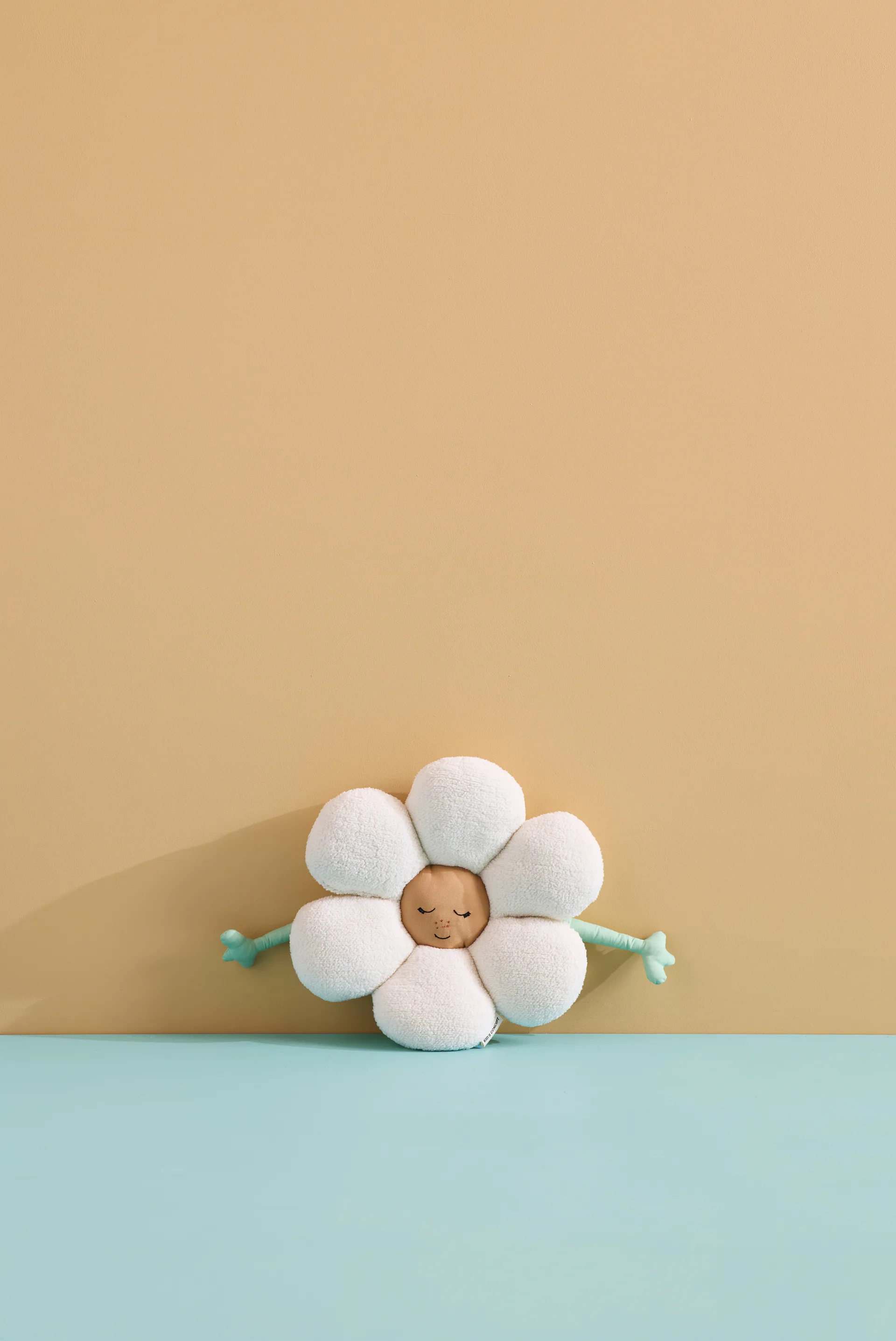 Flower 花朵靠垫, 白色_绿色_黄色 Kid's Concept