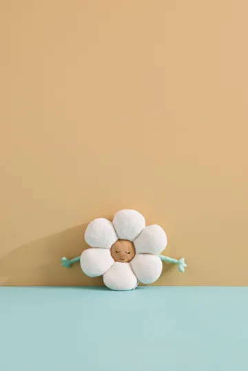 Flower 花朵靠垫 - 白色_绿色_黄色 - Kid's Concept
