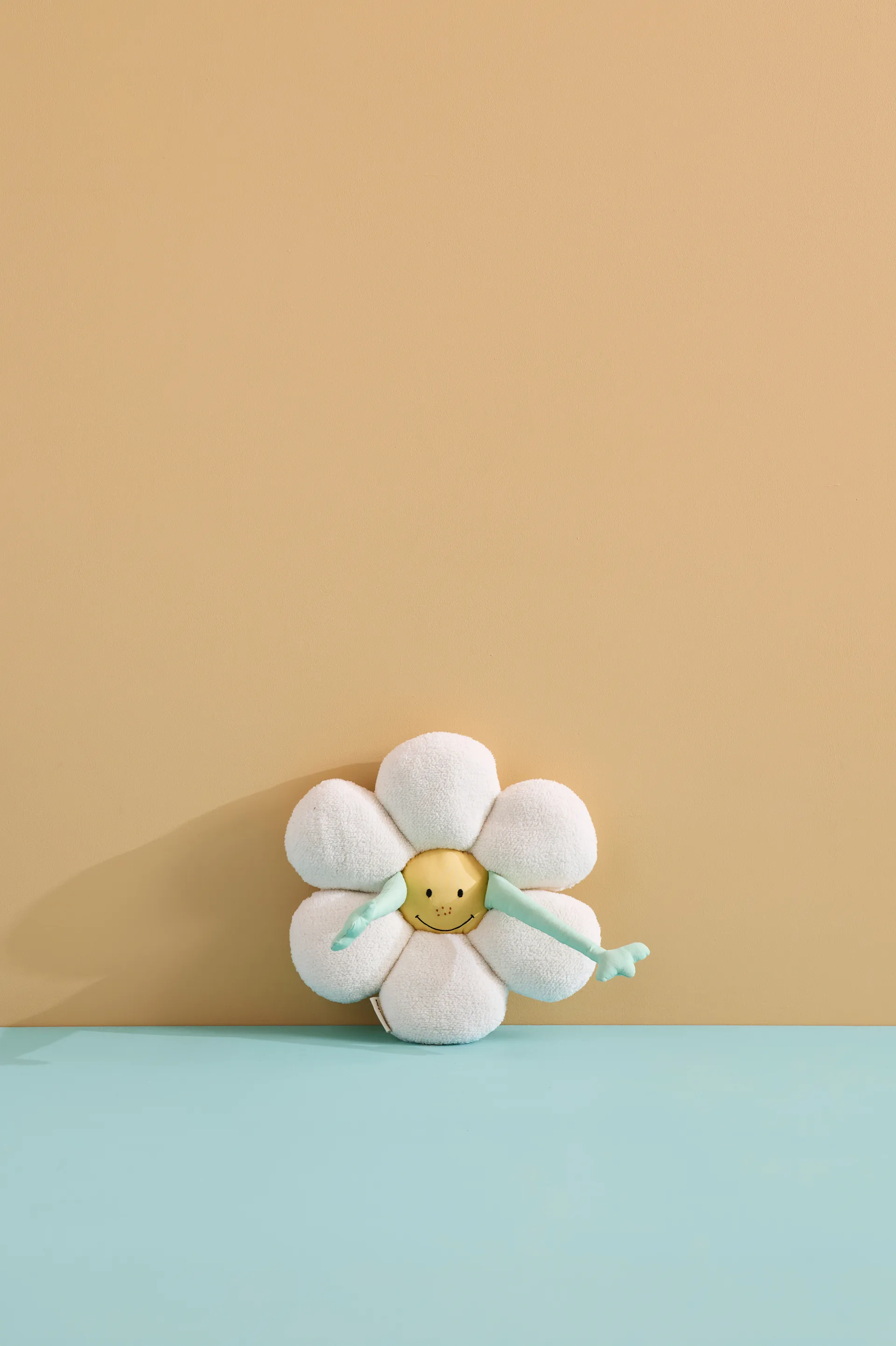 Flower 花朵靠垫, 白色_绿色_黄色 Kid's Concept