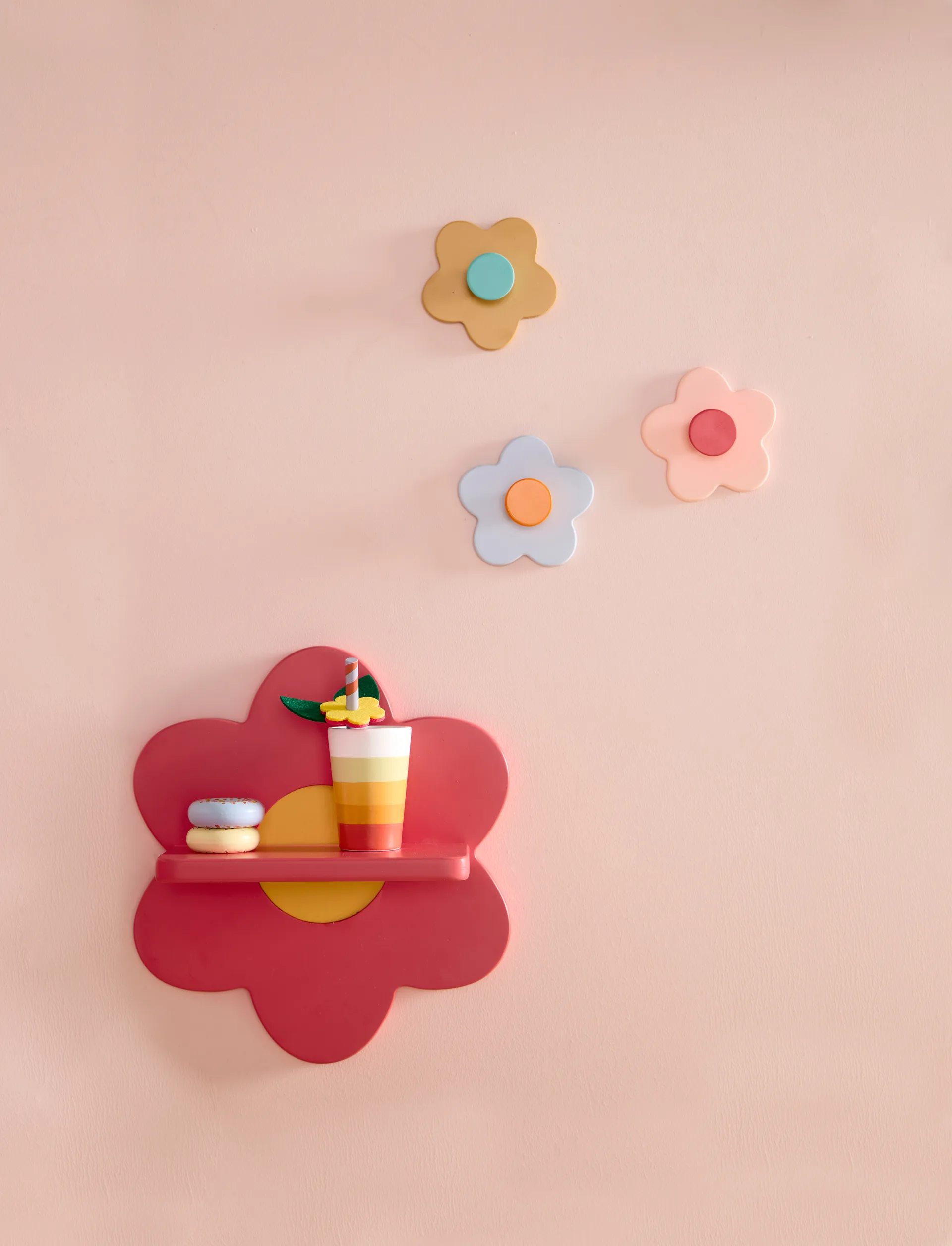 Kid's Base flower 挂钩 3-piece, 彩色 Kid's Concept