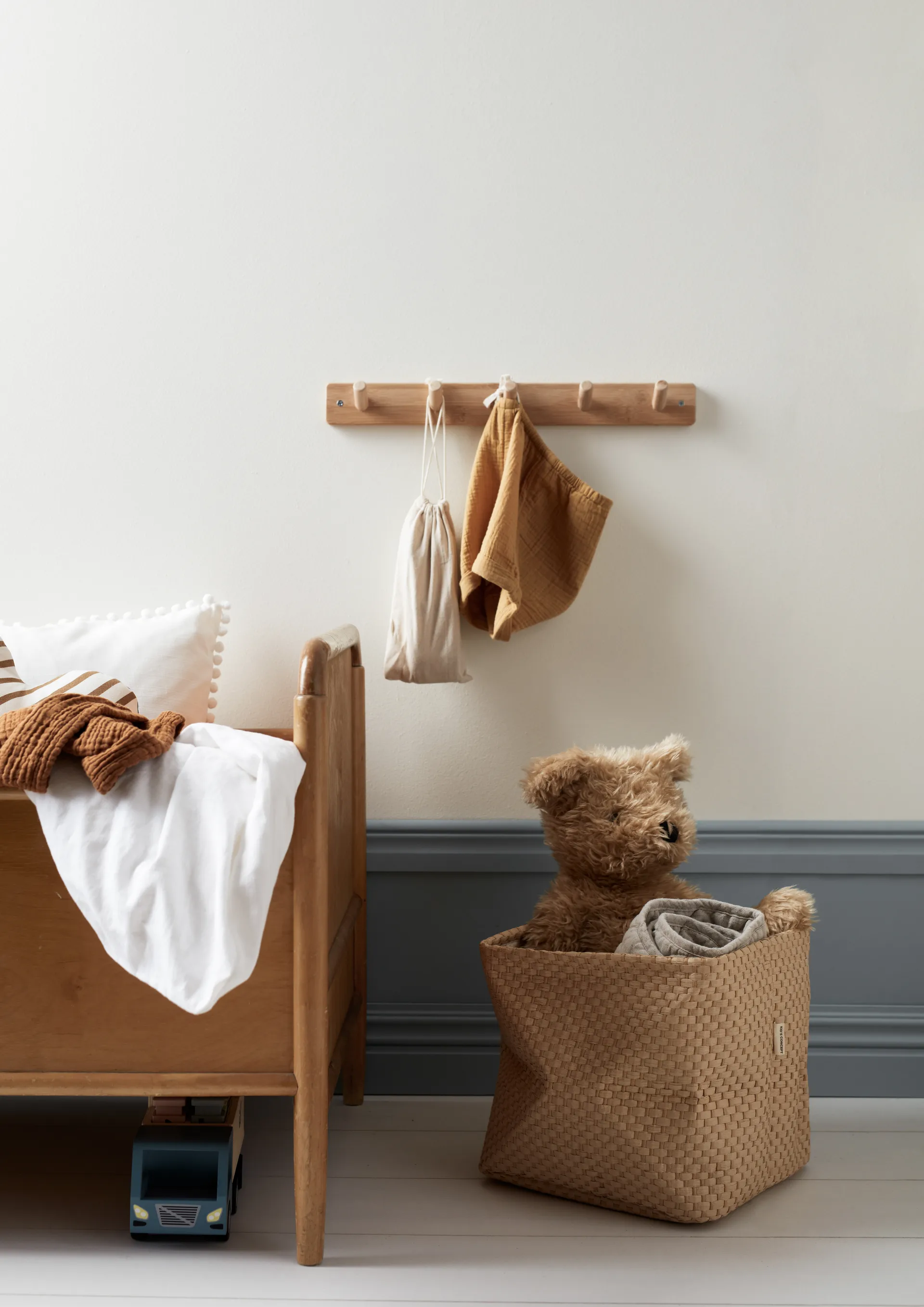 Kid's Base storage box 两件套装 30x30 cm, Natural Kid's Concept