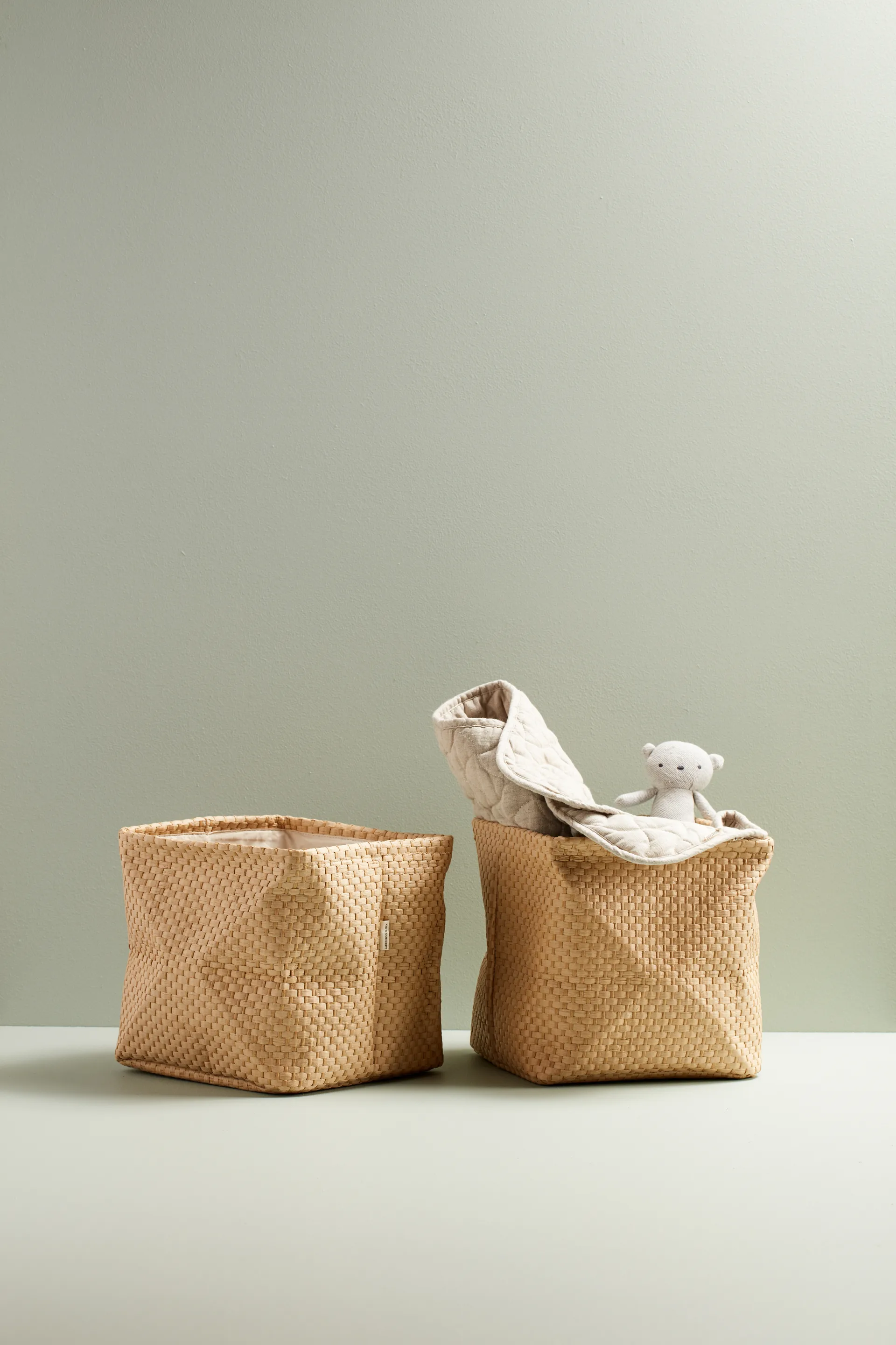 Kid's Base storage box 两件套装 30x30 cm, Natural Kid's Concept