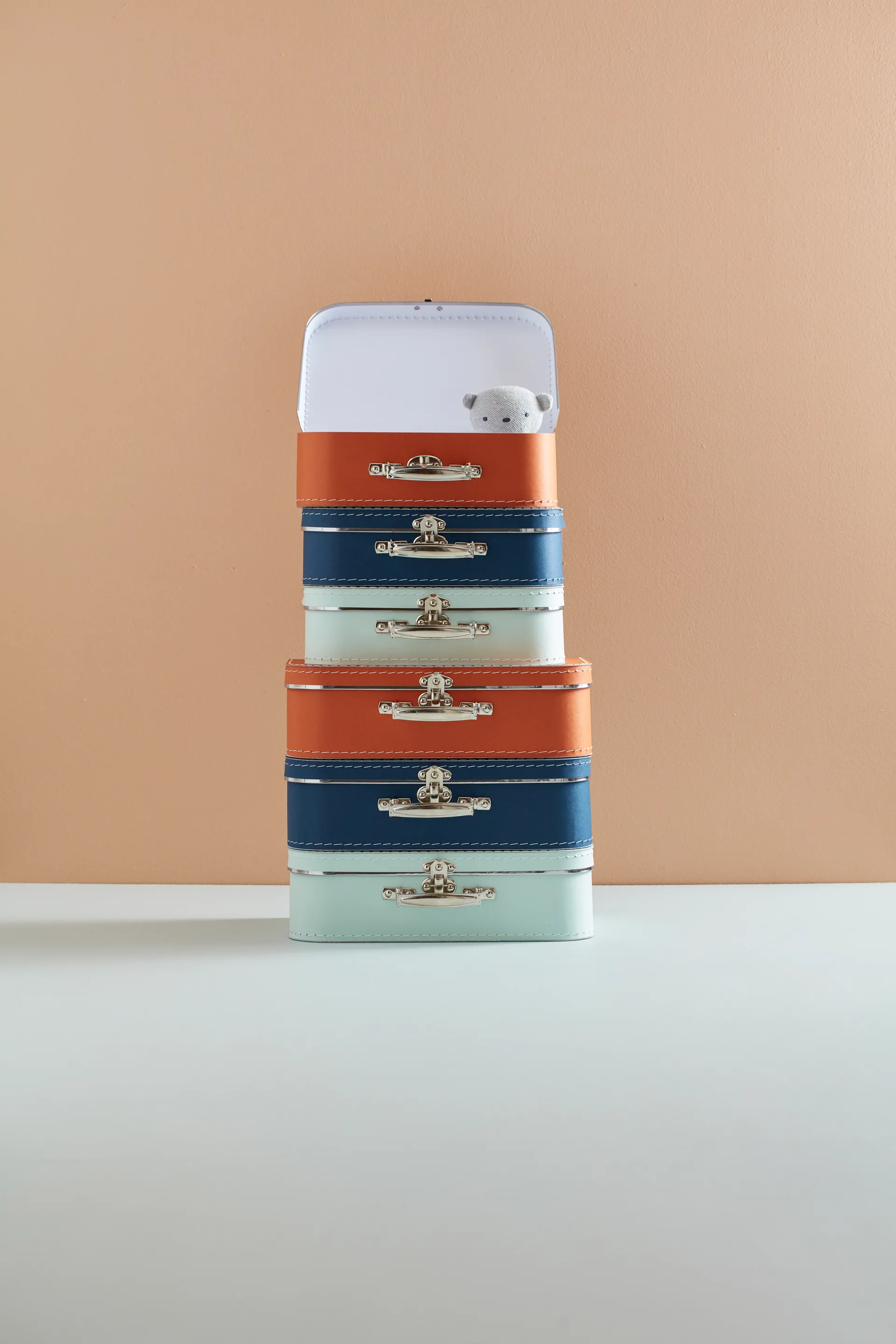 Kid's Base suitcase 2 pieces, Dark-蓝色 Kid's Concept