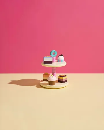 Kid's Concept 蛋糕盘配饼干 - 9件 - Kid's Concept