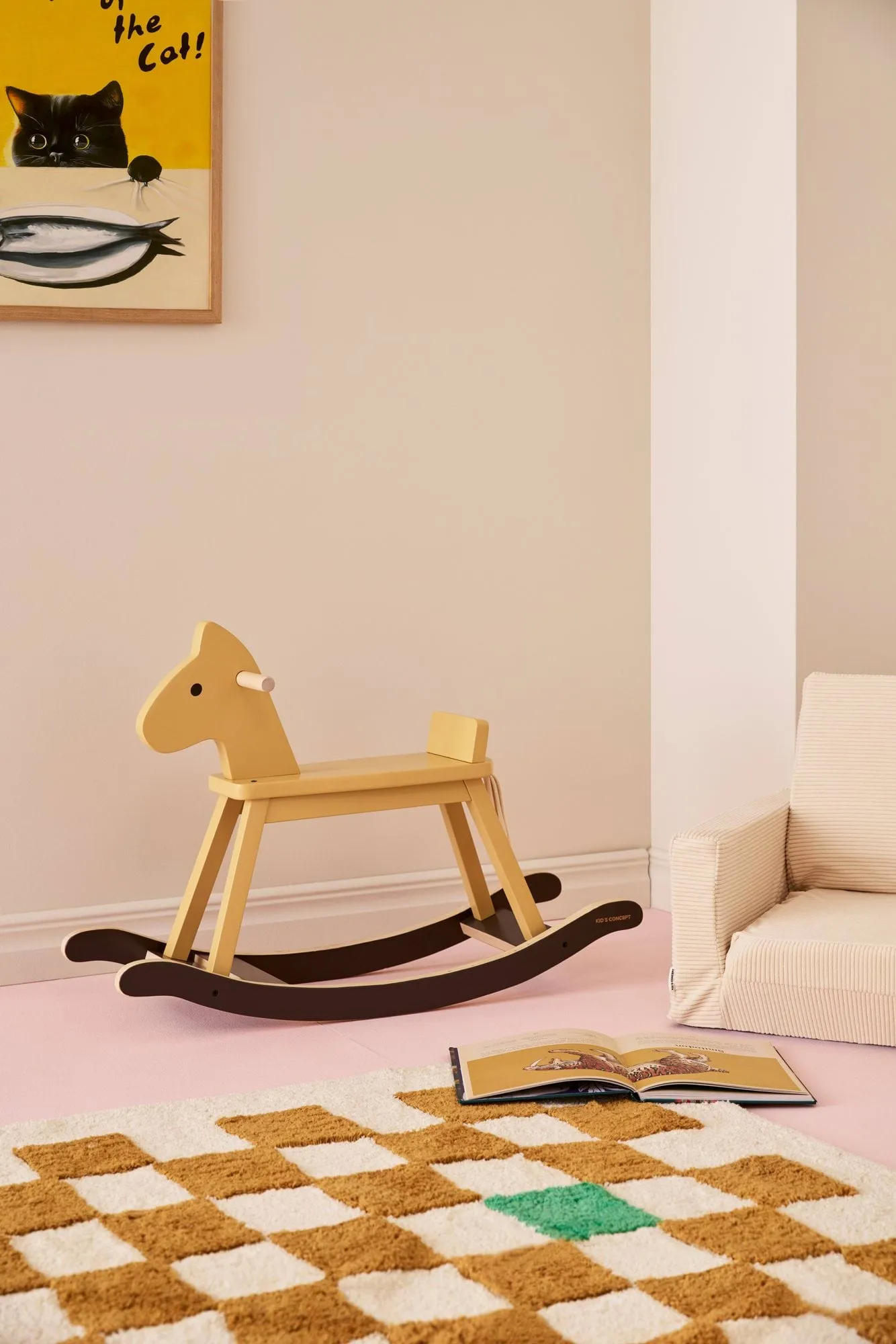 Kid's Concept 品牌摇摇马, 蜂蜜黄 Kid's Concept