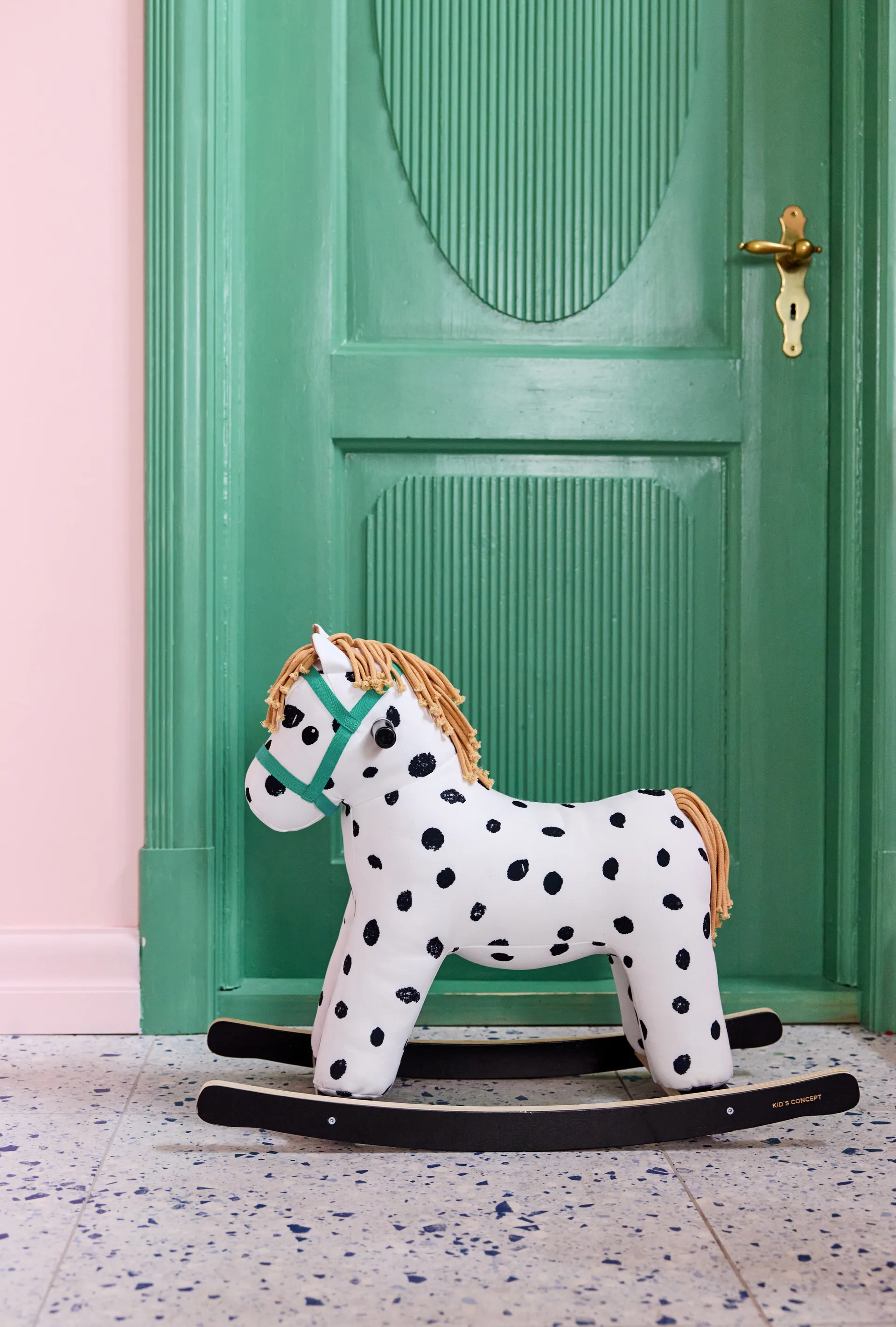 Pippi rocking horse, 白色-黑色 Kid's Concept