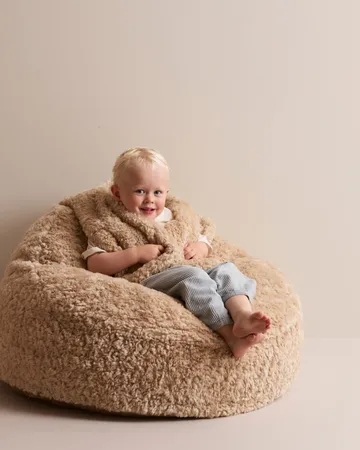 Snuggle 懒人豆袋椅 - 米色_Ø80x50cm - Kid's Concept