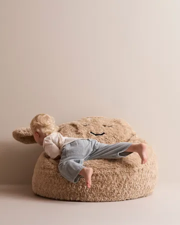 Snuggle 懒人豆袋椅 - 米色_Ø80x50cm - Kid's Concept