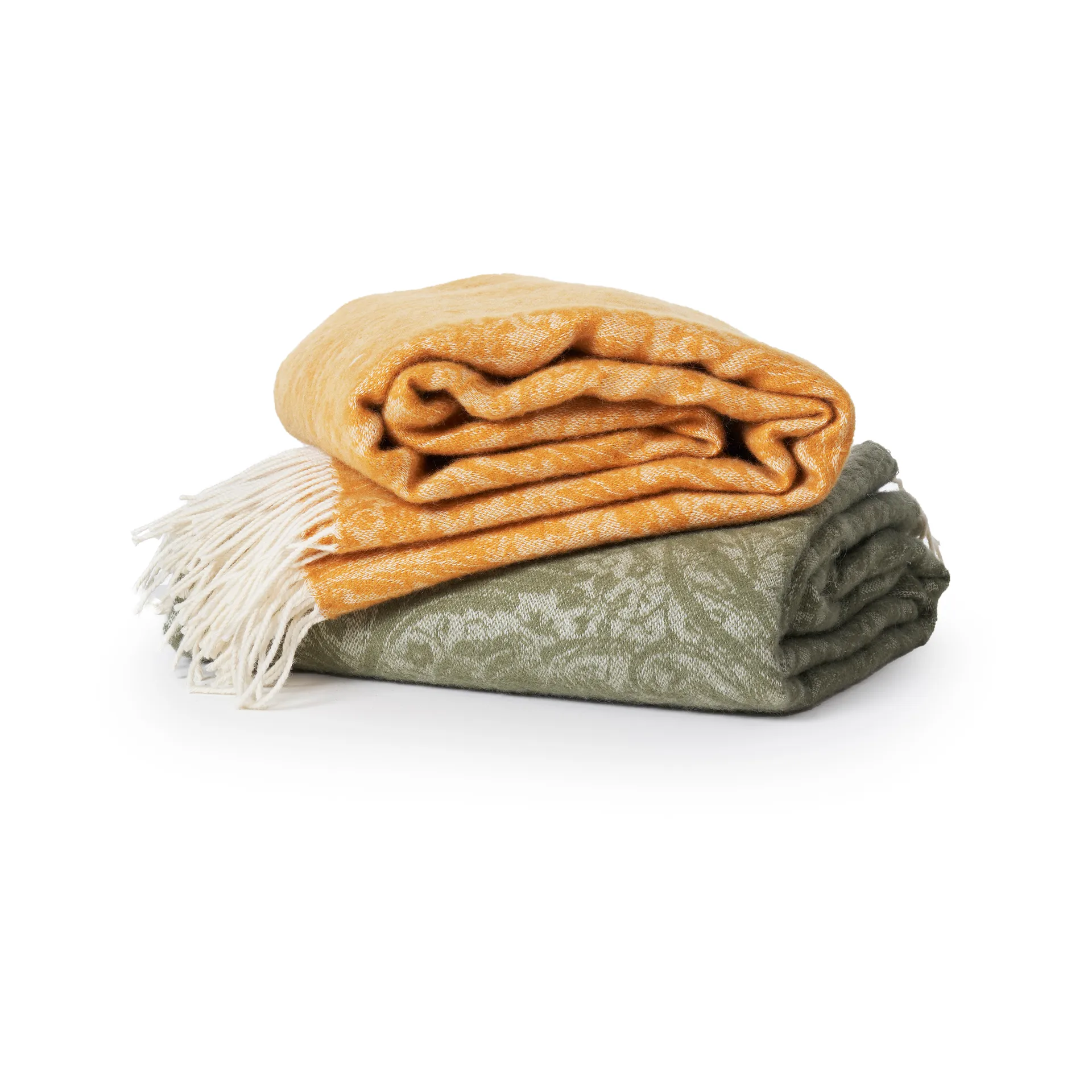 Arcadia 毯子 130x180 cm, Mustard Klippan Yllefabrik