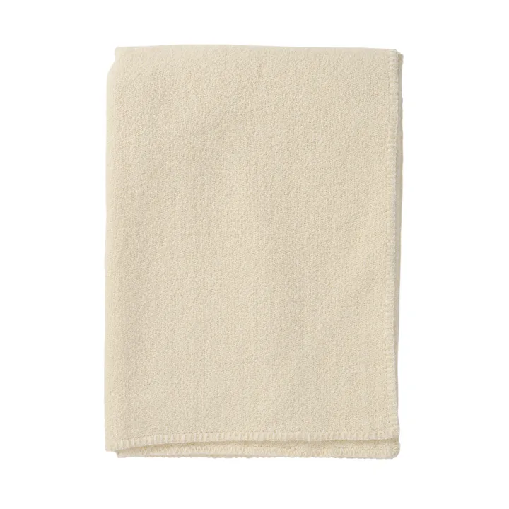 Bouclé 羊毛 毯子 140x200 cm - 奶油色 - Klippan Yllefabrik
