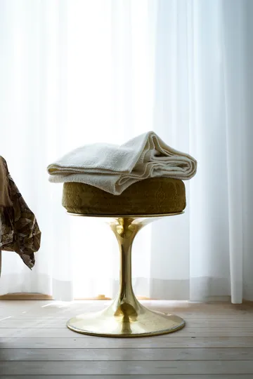 Bouclé 羊毛 毯子 140x200 cm - 奶油色 - Klippan Yllefabrik