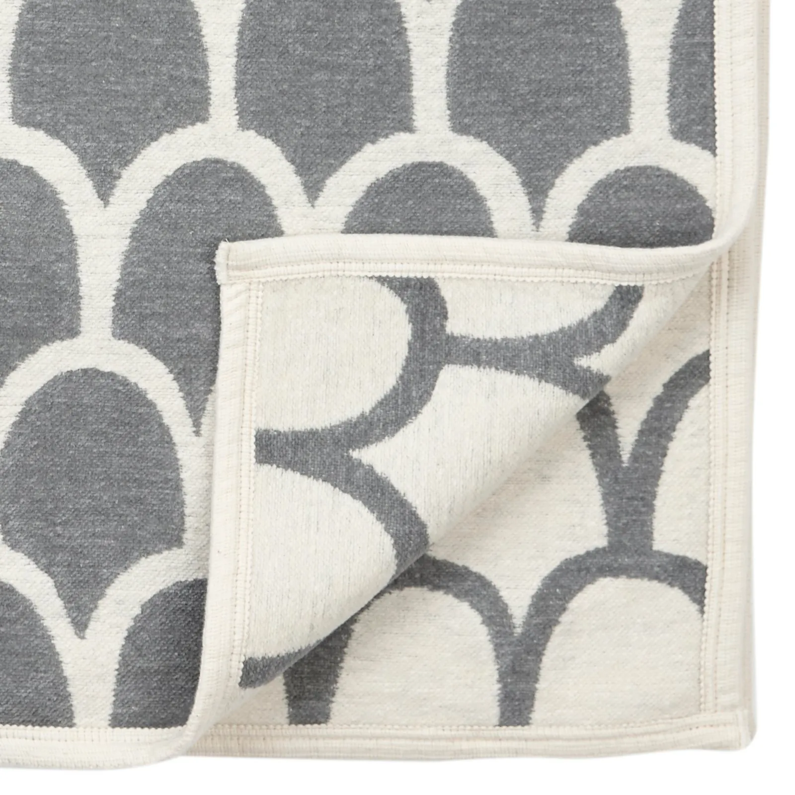 Feathers chenille 毯子, 灰色 Klippan Yllefabrik