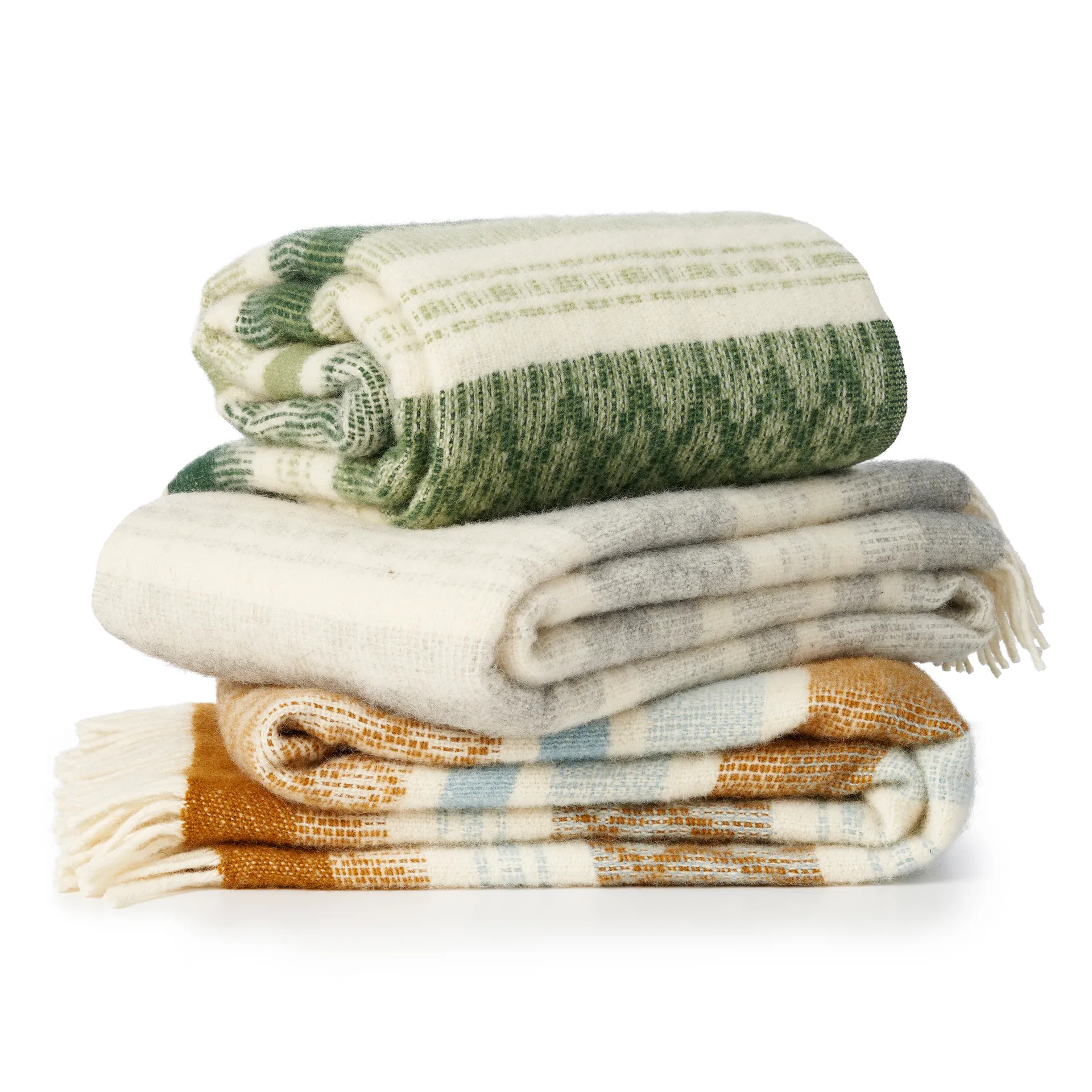 Freja 羊毛毯子, Amber Klippan Yllefabrik