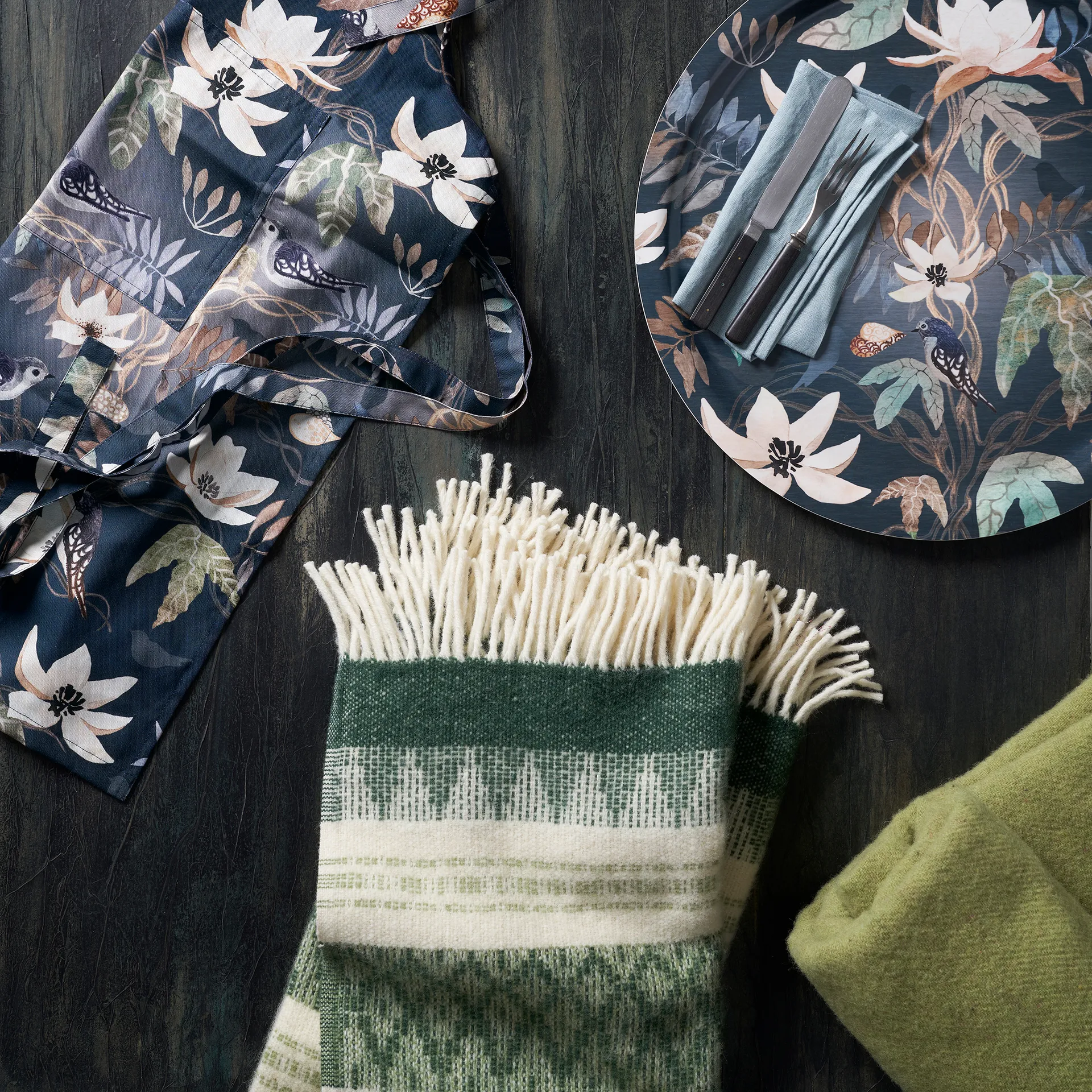 Freja 羊毛毯子, Wood Klippan Yllefabrik