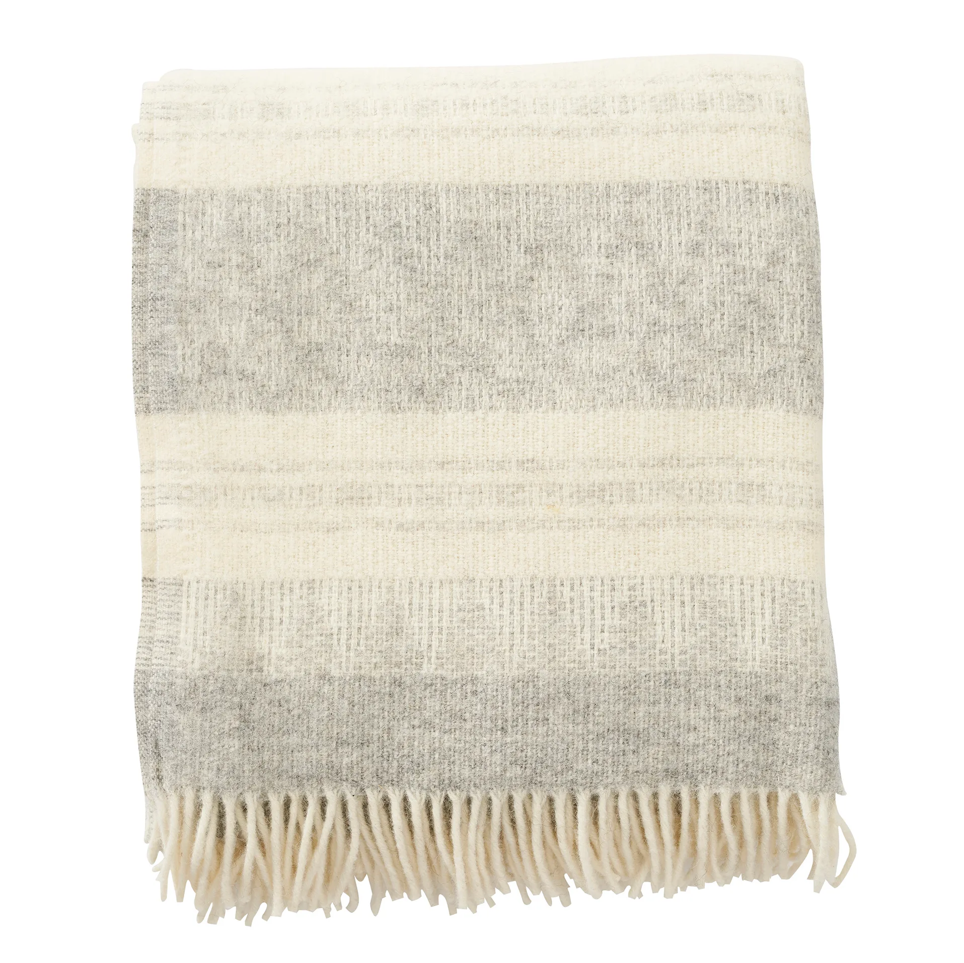 Freja 羊毛毯子, 灰色 Klippan Yllefabrik