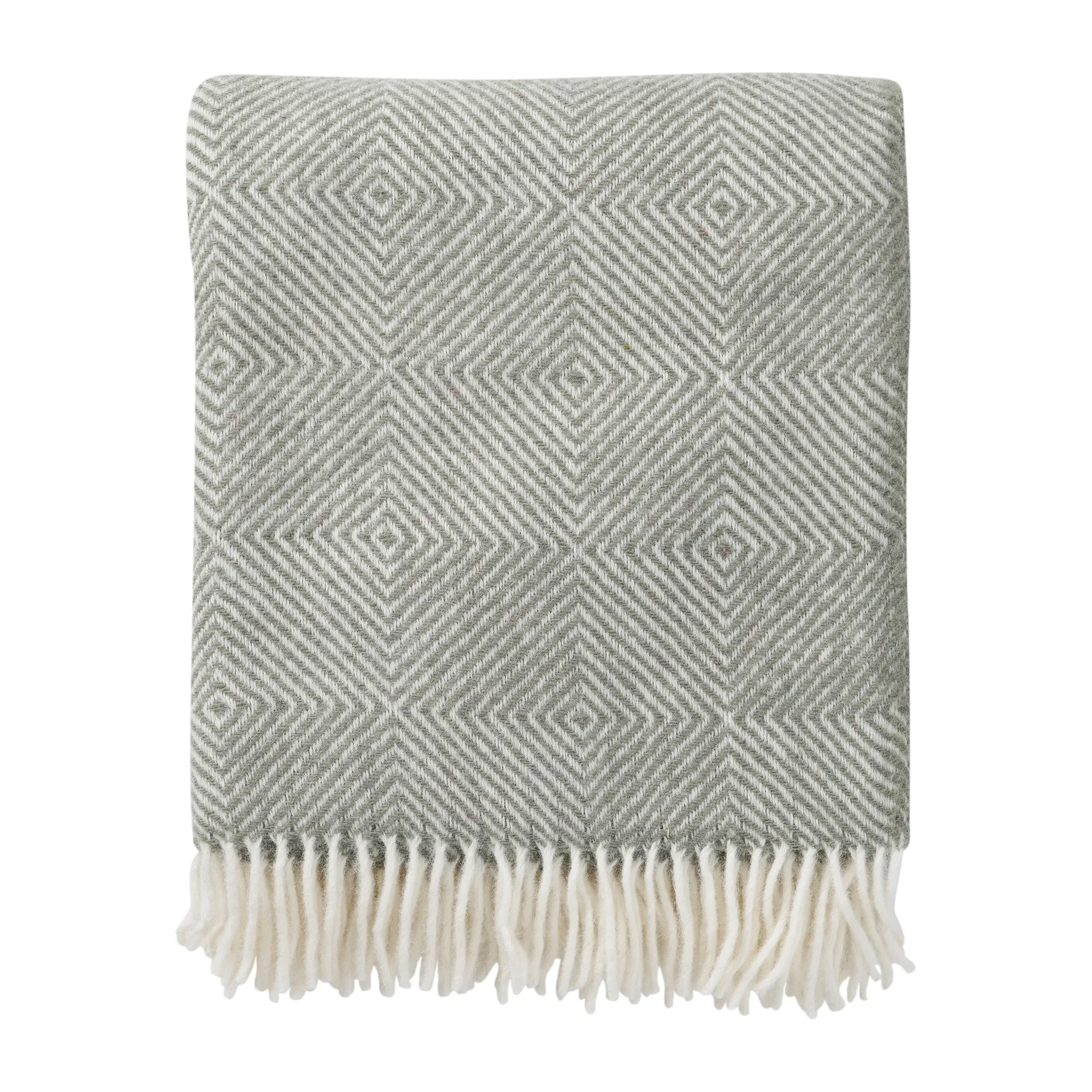 Gooseye 羊毛毯子 130x200 cm, 绿色 Klippan Yllefabrik