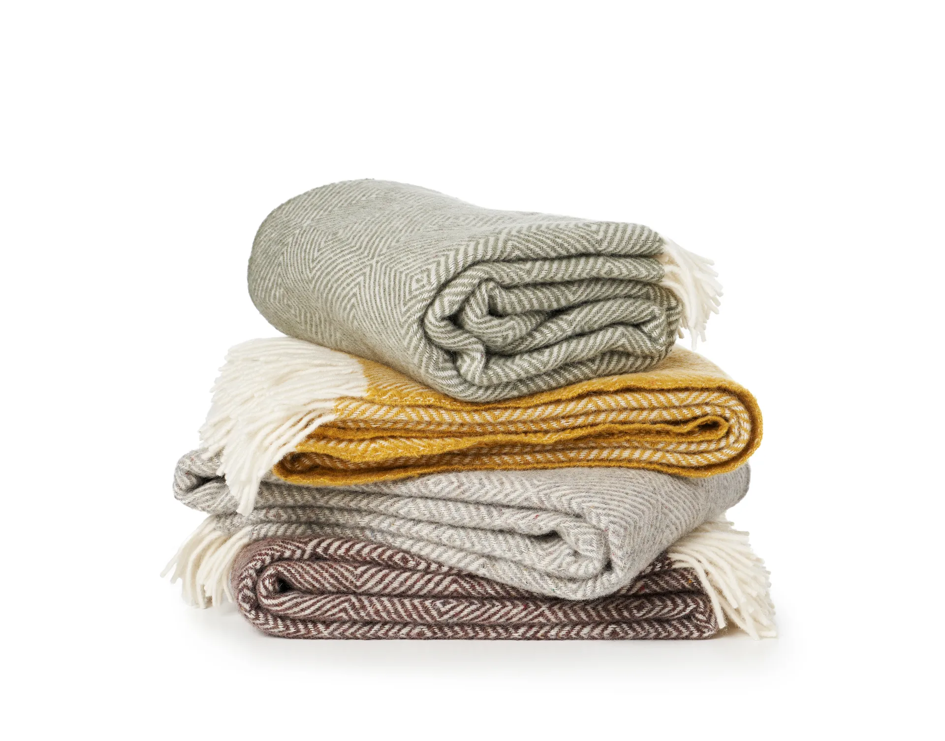 Gooseye 羊毛毯子 130x200 cm, 绿色 Klippan Yllefabrik