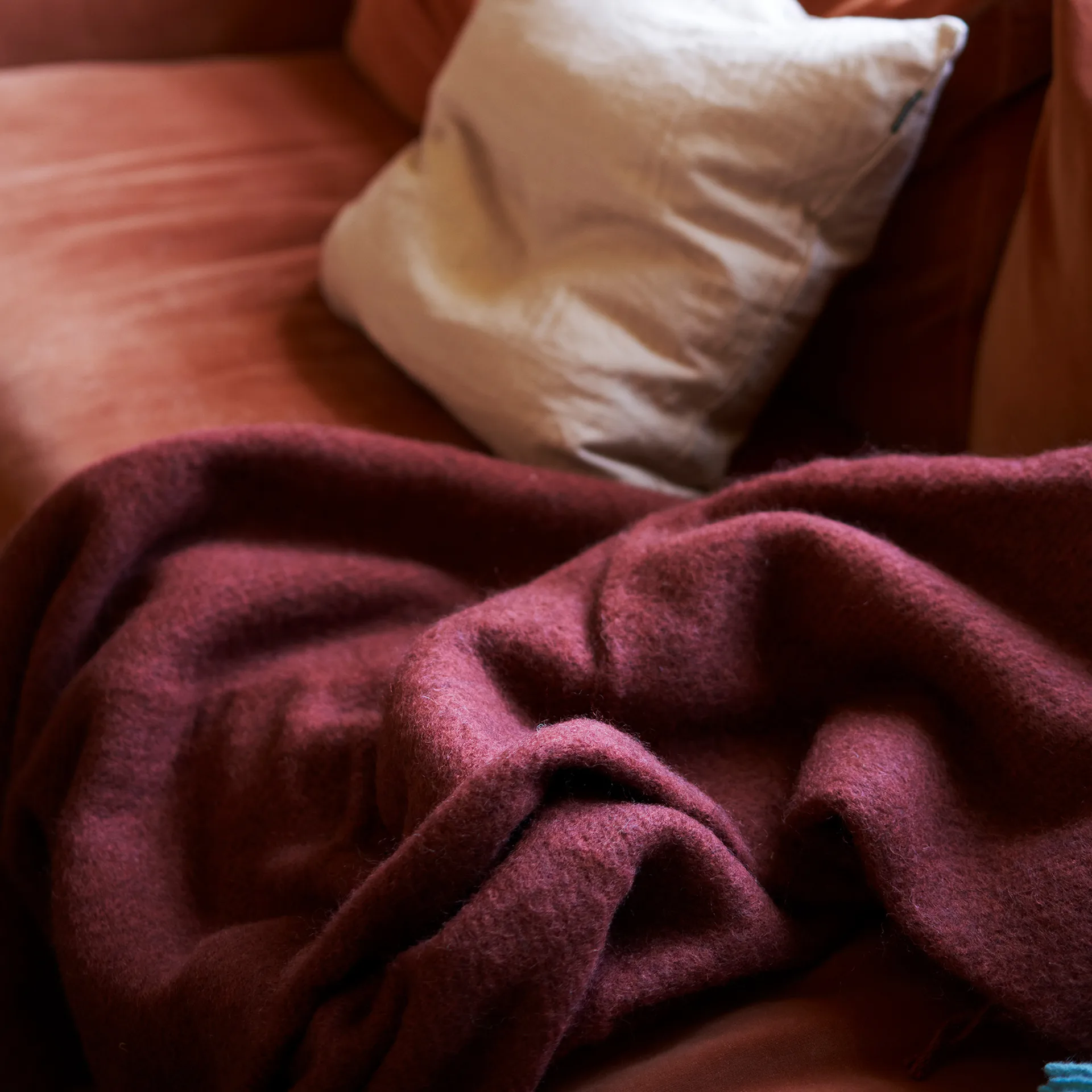 Gotland 羊毛毯子 130x200 cm, rust Klippan Yllefabrik