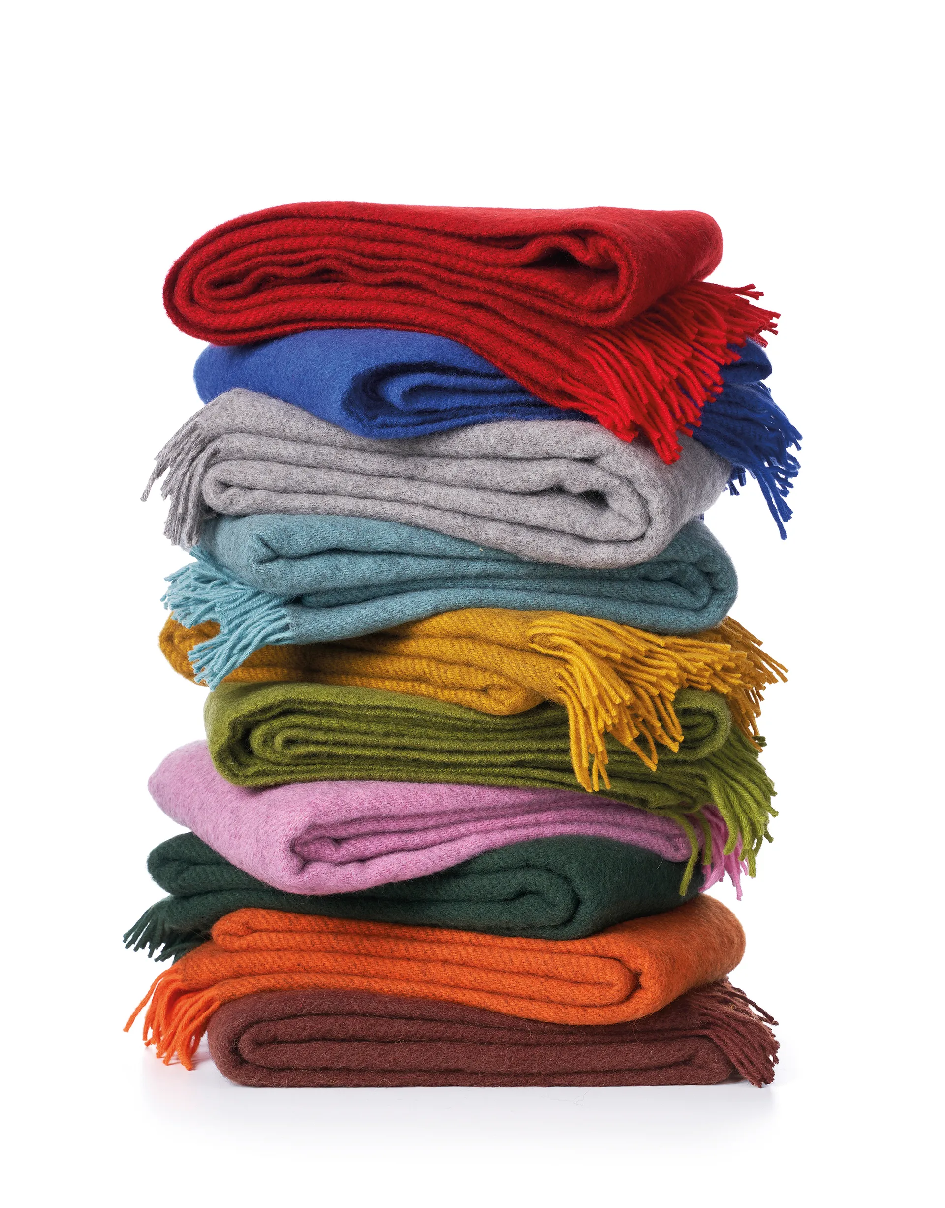 Gotland 羊毛毯子 130x200 cm, 粉色 Klippan Yllefabrik