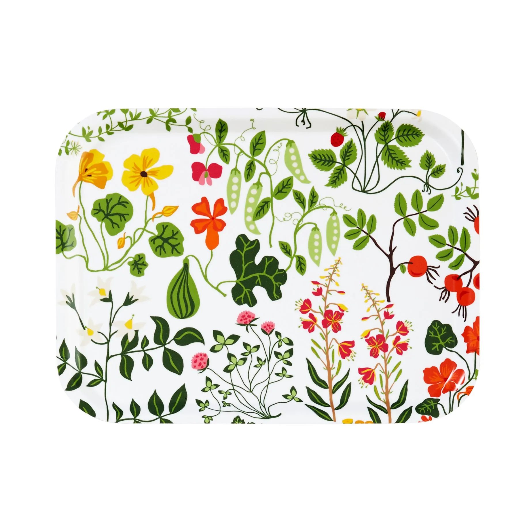 Leksand 托盘 20x27 cm, 白色 Klippan Yllefabrik