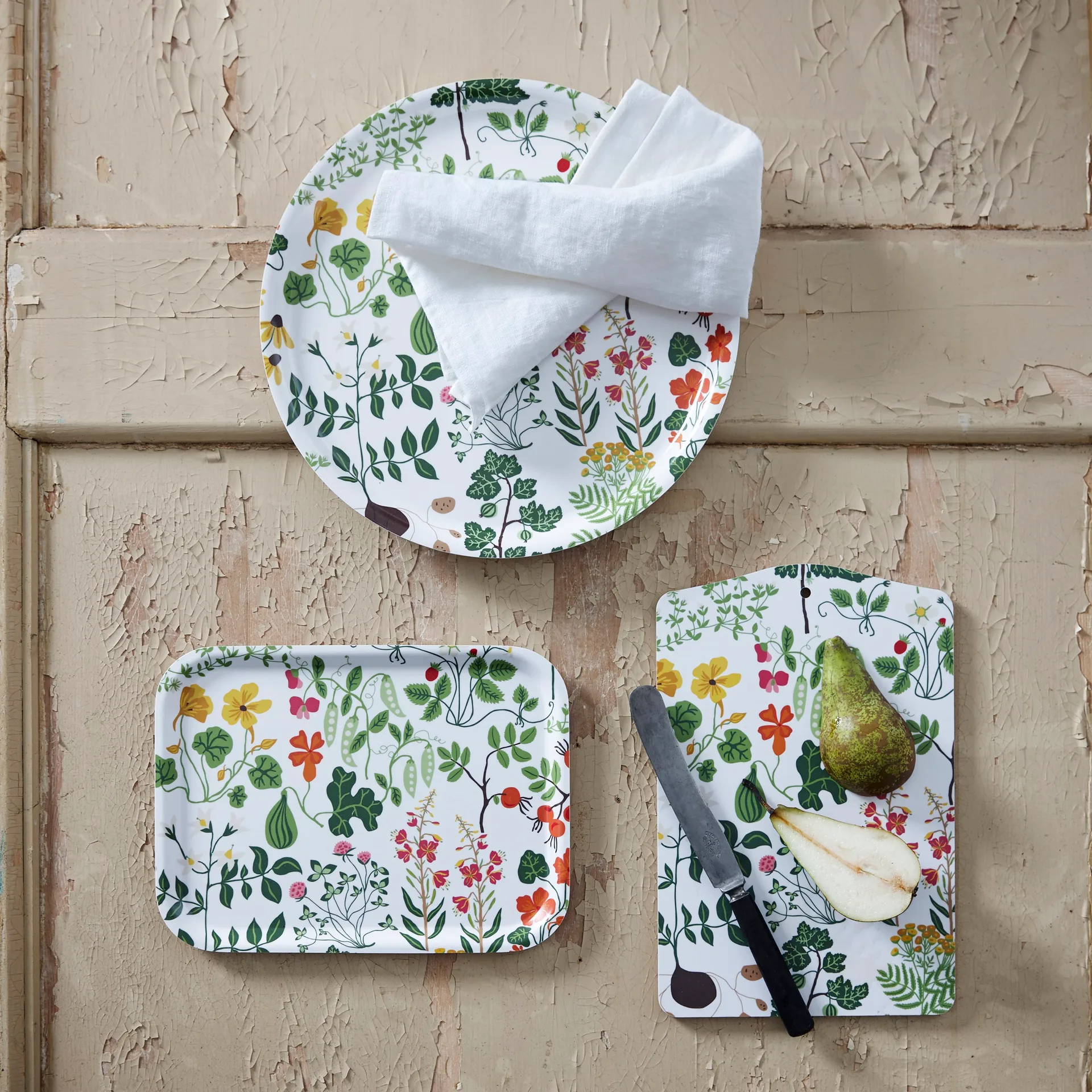 Leksand 菜板 , 白色 Klippan Yllefabrik