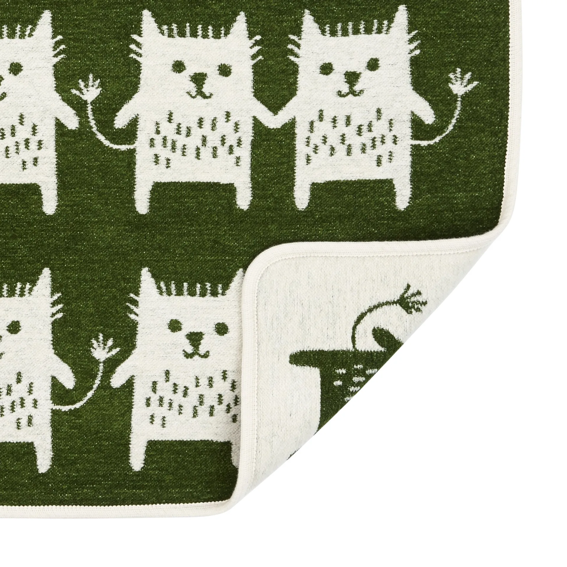 Little me chenille 毯子, 绿色 Klippan Yllefabrik