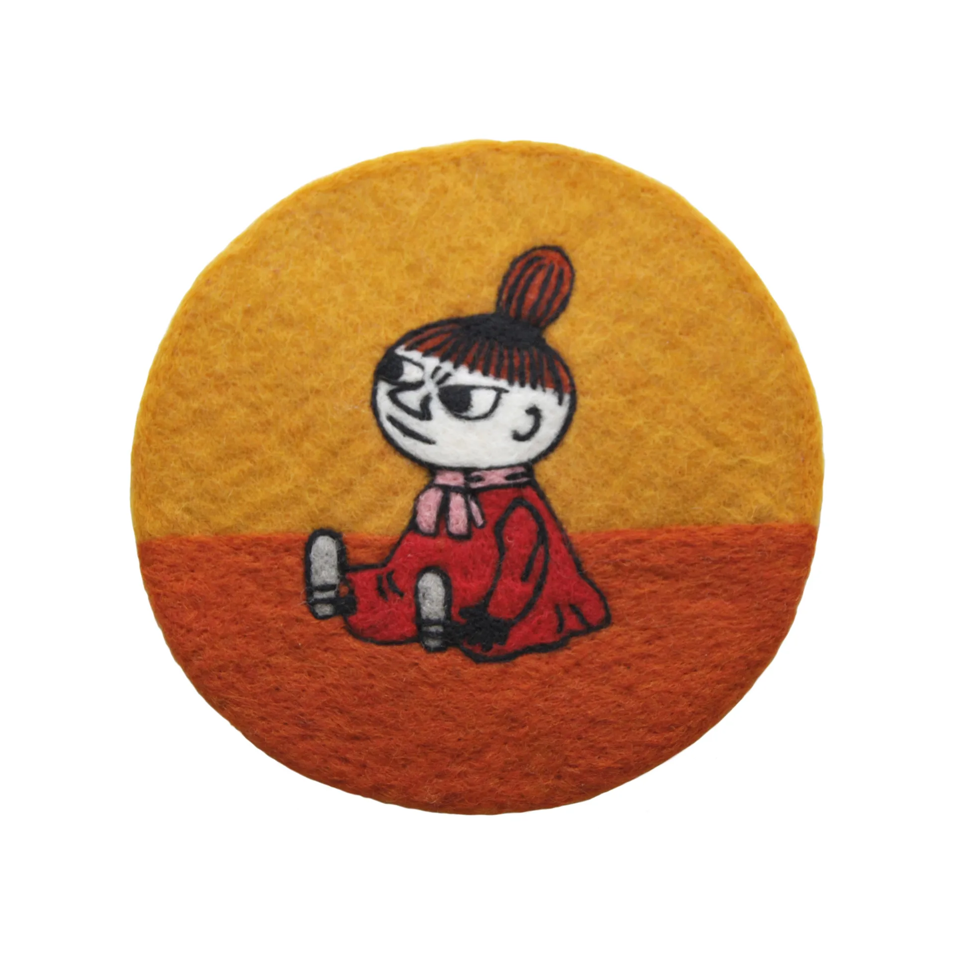 Little My 隔热垫 Ø21cm, 橙_黄色 Klippan Yllefabrik